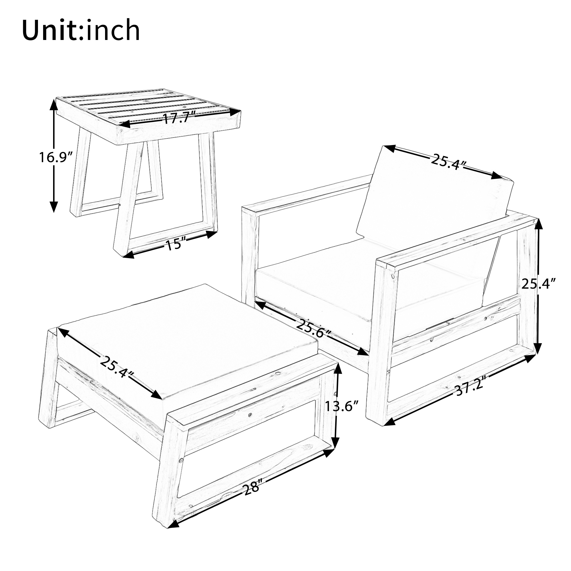CALVON LU-431C Patio-Chairs - View #4