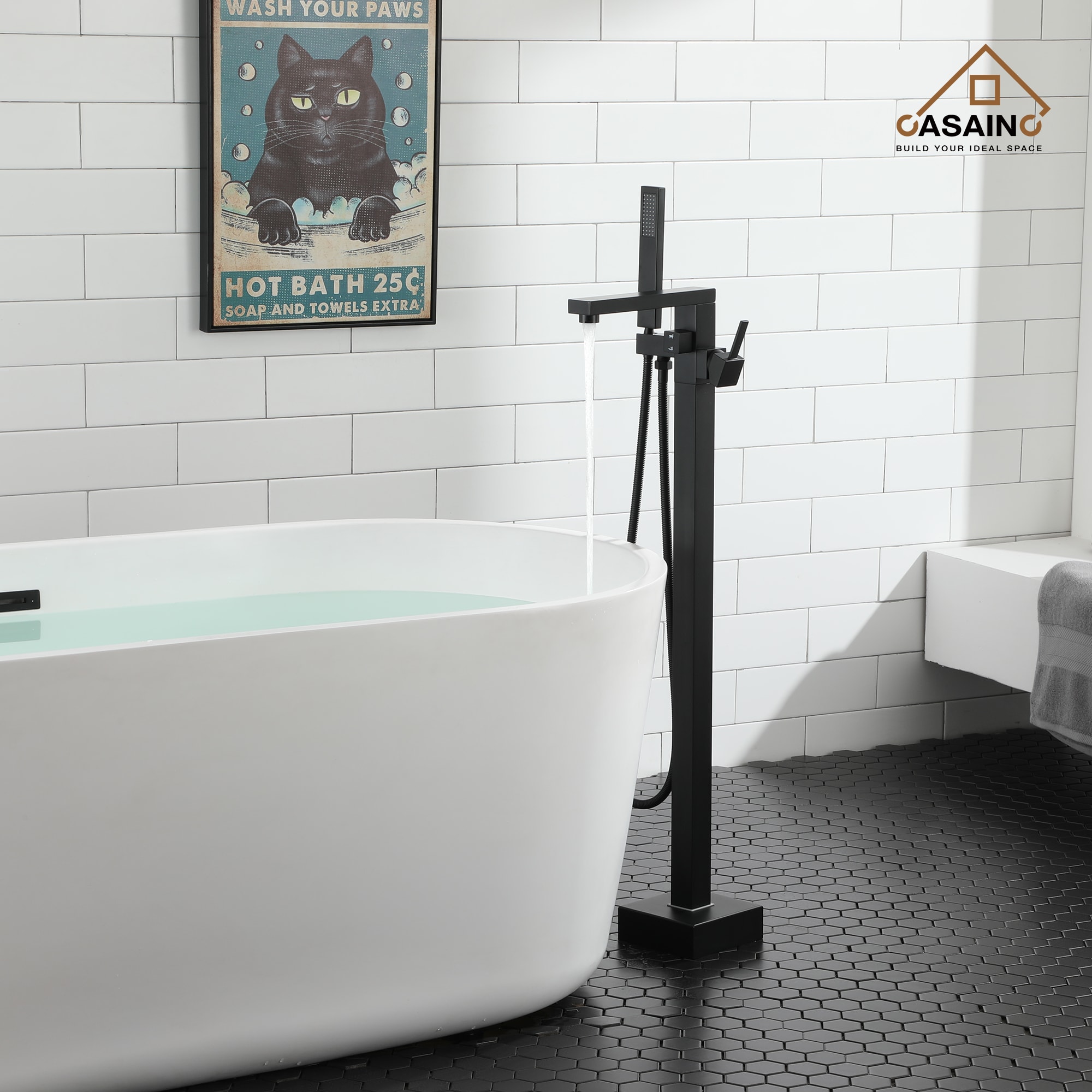 CASAINC TC05-MB Roman-Tub-Faucets - View #7