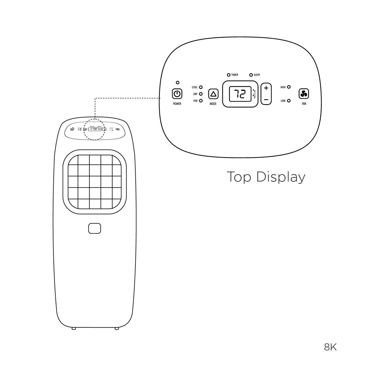 hisense model ap08cr1w