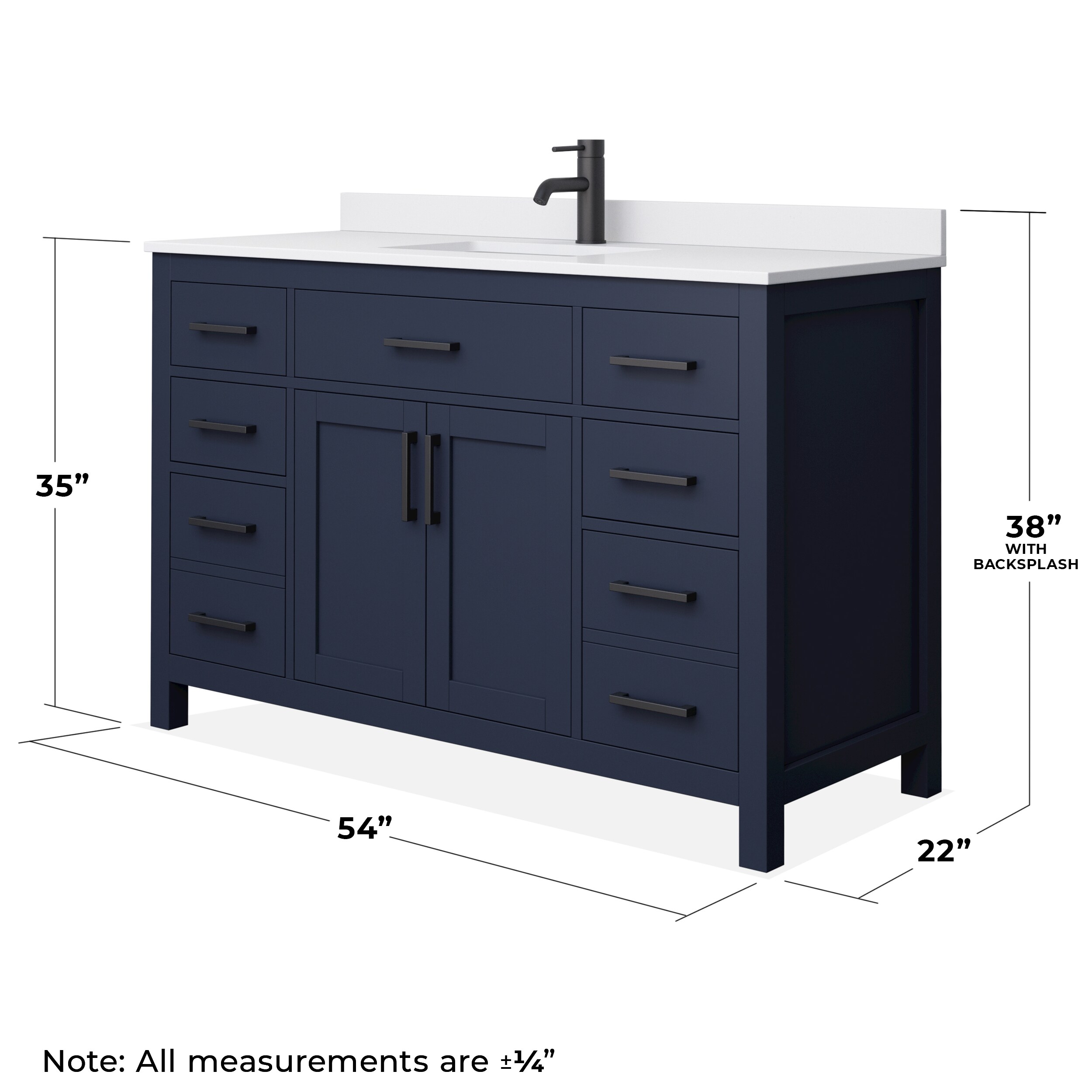 Wyndham Collection WCG242454SBBWCUNSMXX Bath-Vanity-Combo - View #5