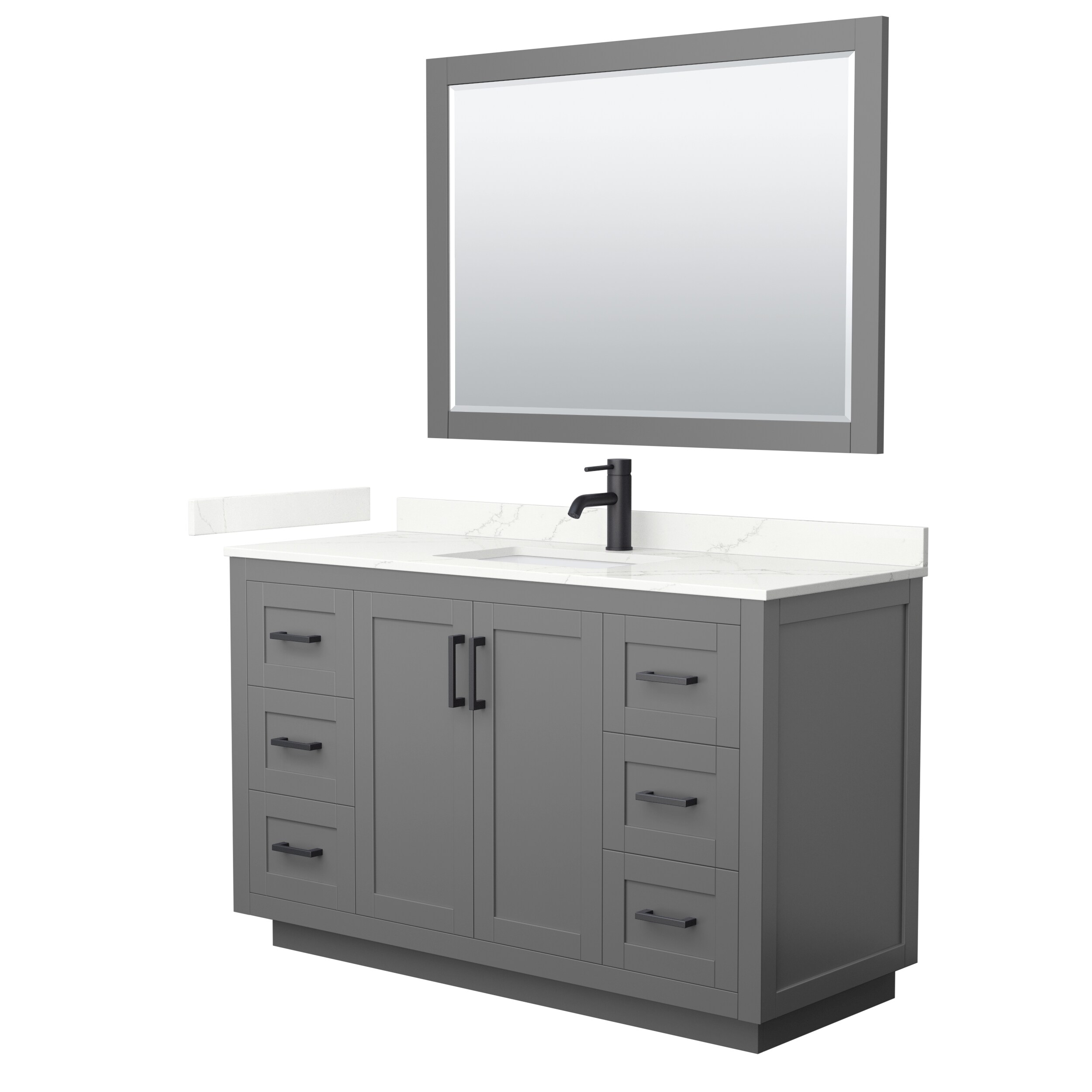 Wyndham Collection WCF292954SGBGTUNSM46 Bath-Vanity-Combo - View #2