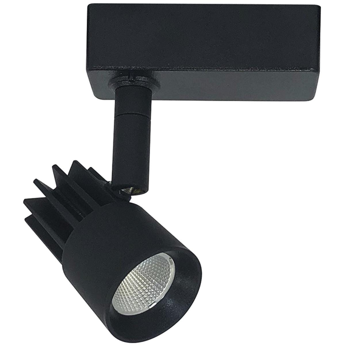 Nora Lighting  NTE-850L930X10AB Aiden 1 Light Black Track Head Ceiling Light in 3000K H-Style