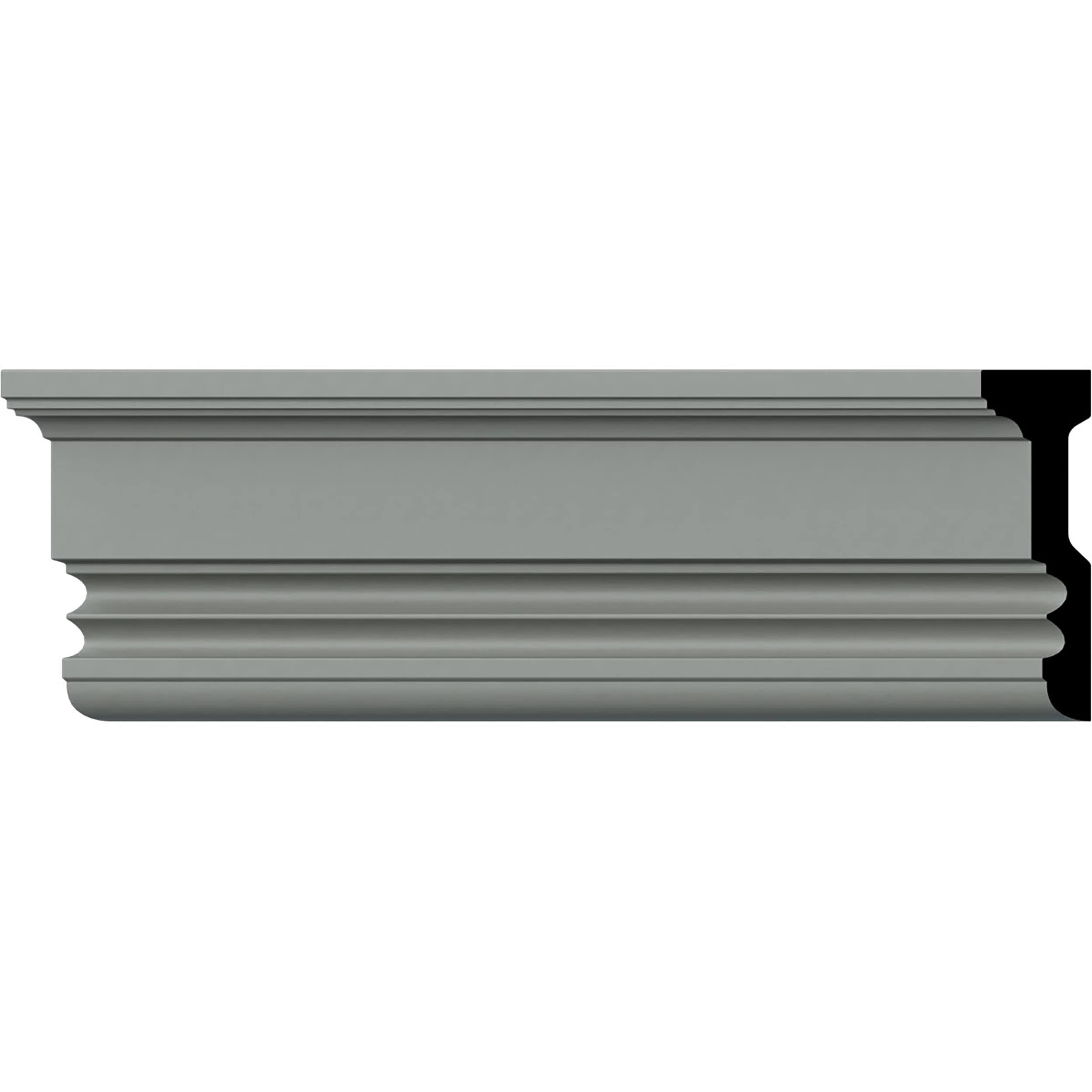 Ekena Millwork PML04X01DU Dublin 4-in x 7-ft 10-1/2-in Primed Urethane 169381 Chair rail Moulding