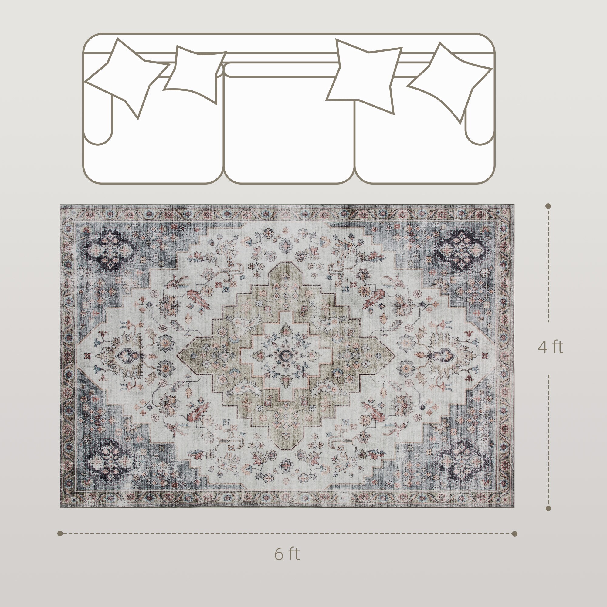 HomCom 83C-030V00MX rugs - View #3