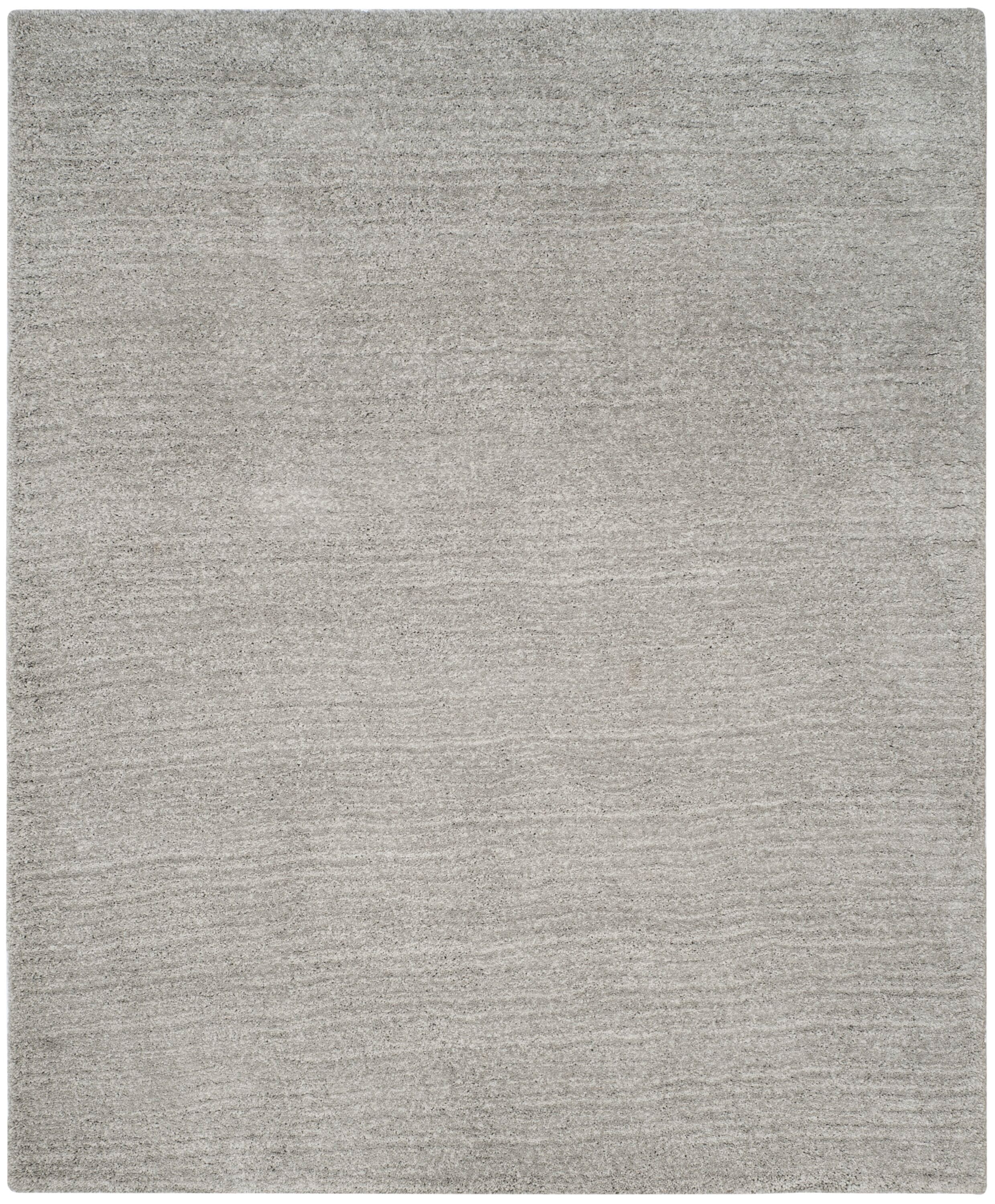 Safavieh SGU211D-8 Ultimate Shag 8 x 10 (ft) Tufted Polyester Silver/Silver Rectangular Indoor Solid Area rug