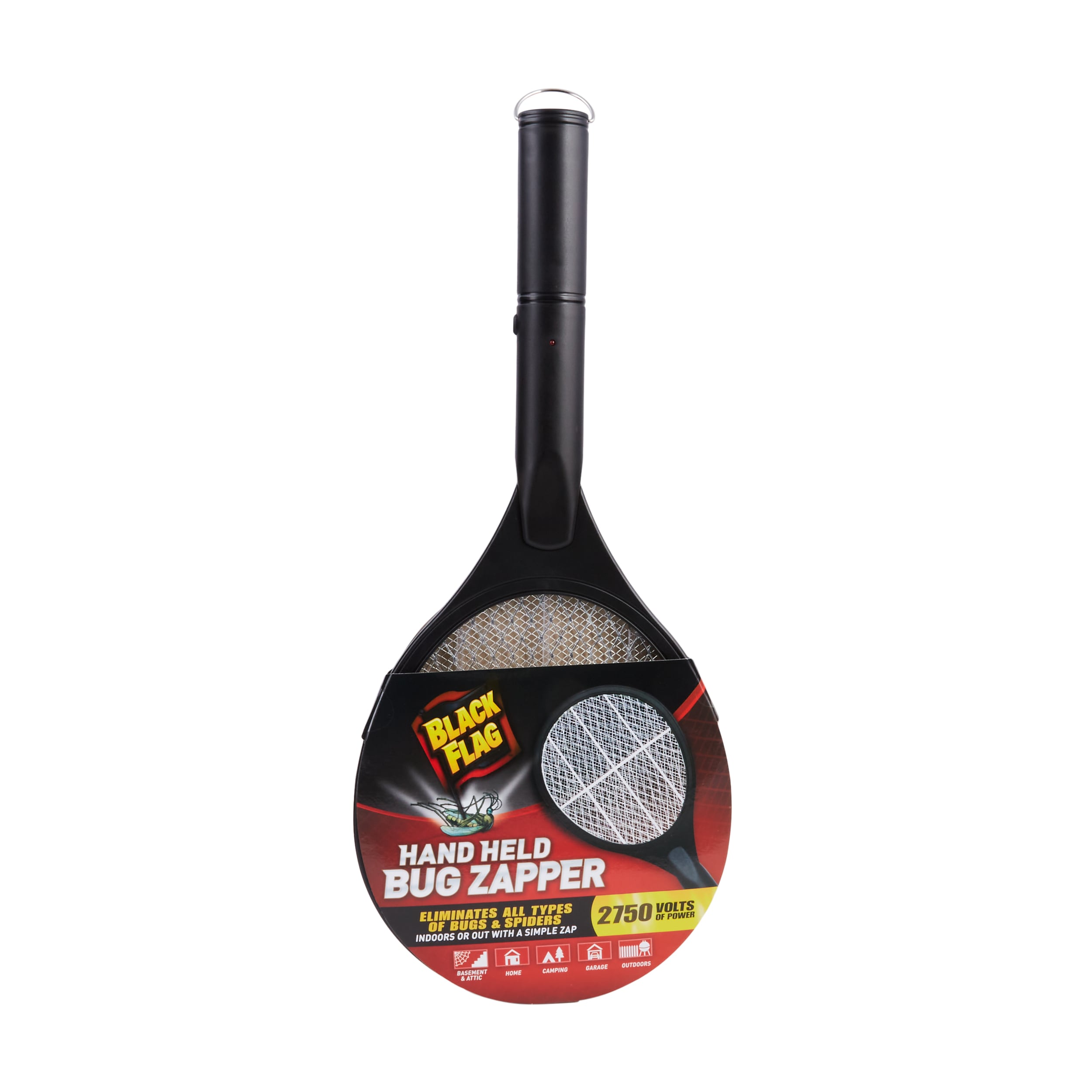 Black Flag Portable Handheld Bug Zapper Insect Killer Racket