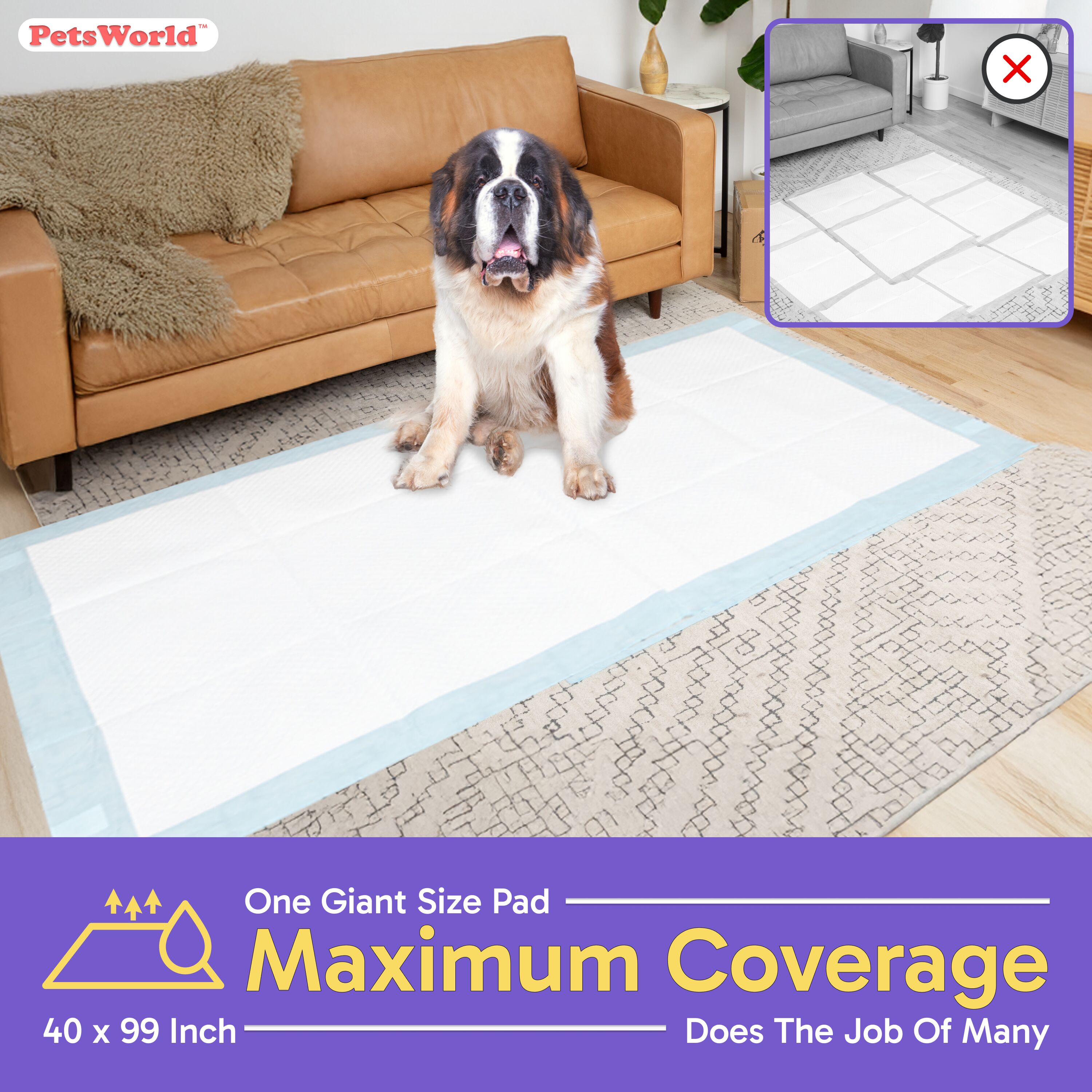 PetsWorld PW4099-10-AMZ Puppy-Pads - View #3