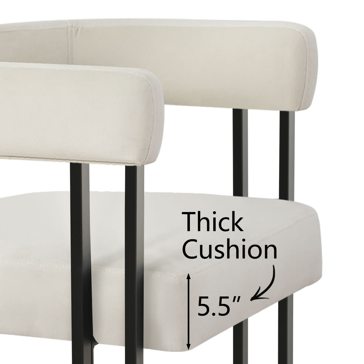 Maison Boucle MIA-C-V-BEIGE-1PK stools - View #6