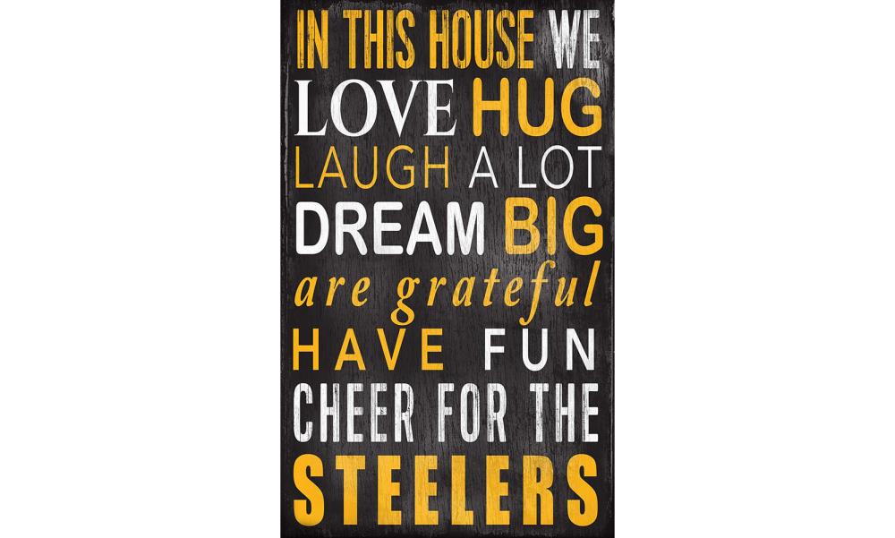 Fan Creations Pittsburgh Steelers 24-in H x 24-in W Sports Print | N0843-PIT