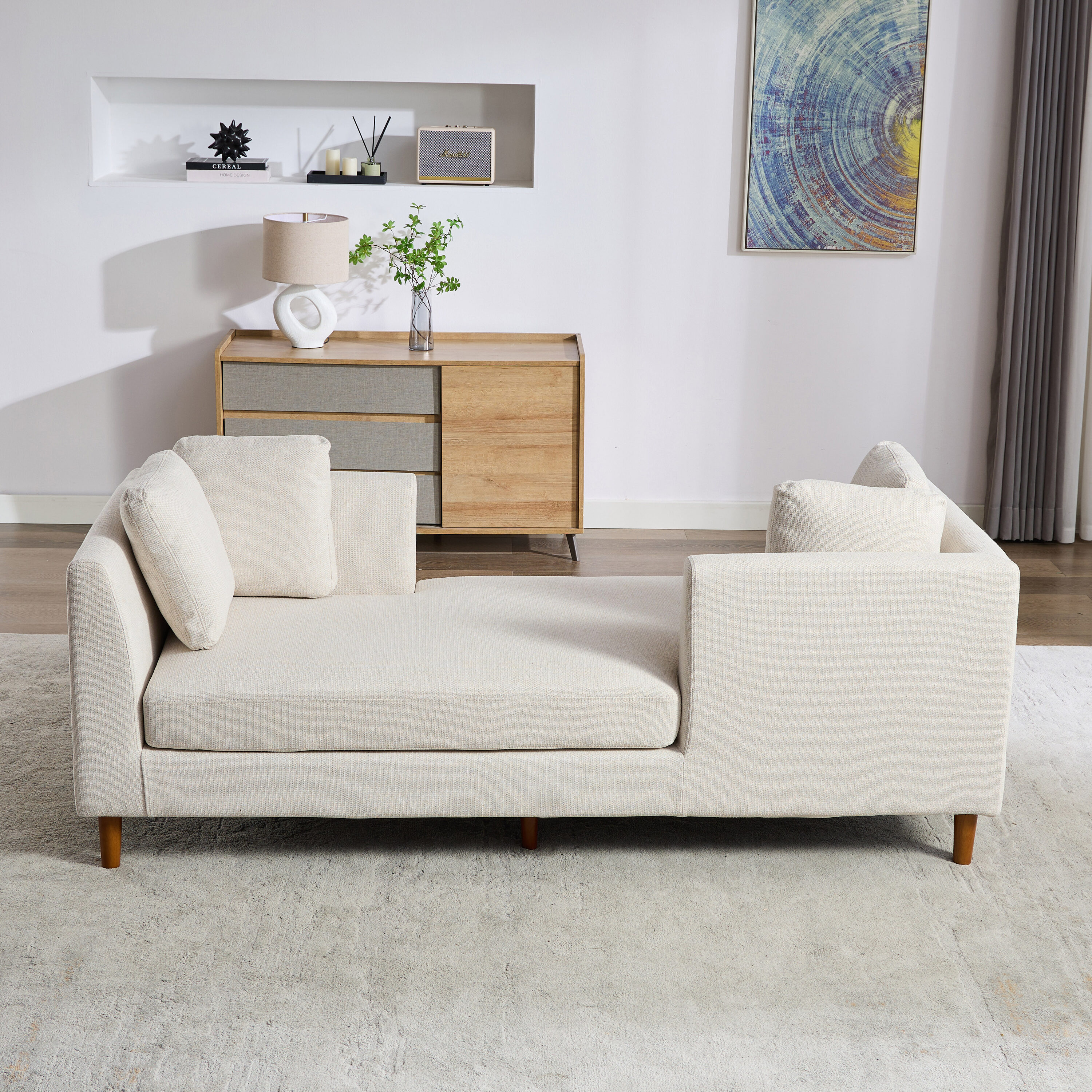 Hrinhom HC-W6105-BEIGE Sofas-Loveseats - View #3