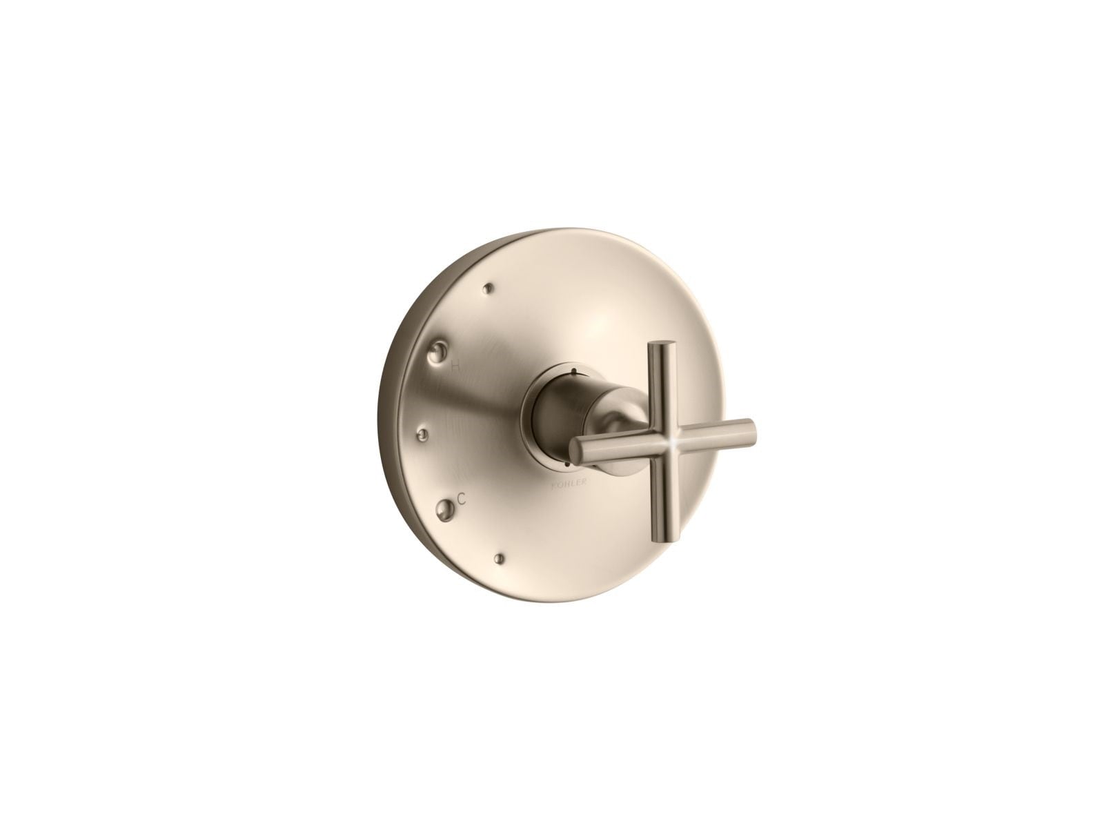 KOHLER TS14423-3-BV Vibrant Brushed Bronze Cross Shower Faucet Handle