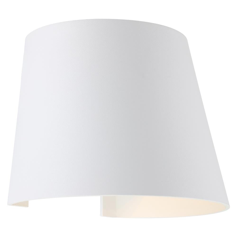 Access Lighting 20399LEDMGCNE-WH Cone 7.5-in W 1 -Light White Transitional Wall Sconce