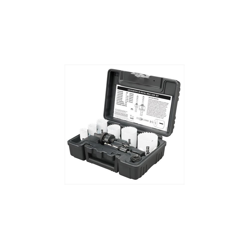 Disston DSTL559  D9591 Blu-Mol Locksmith S Xtreme Bi-Metal Hole Saw Kit, 9