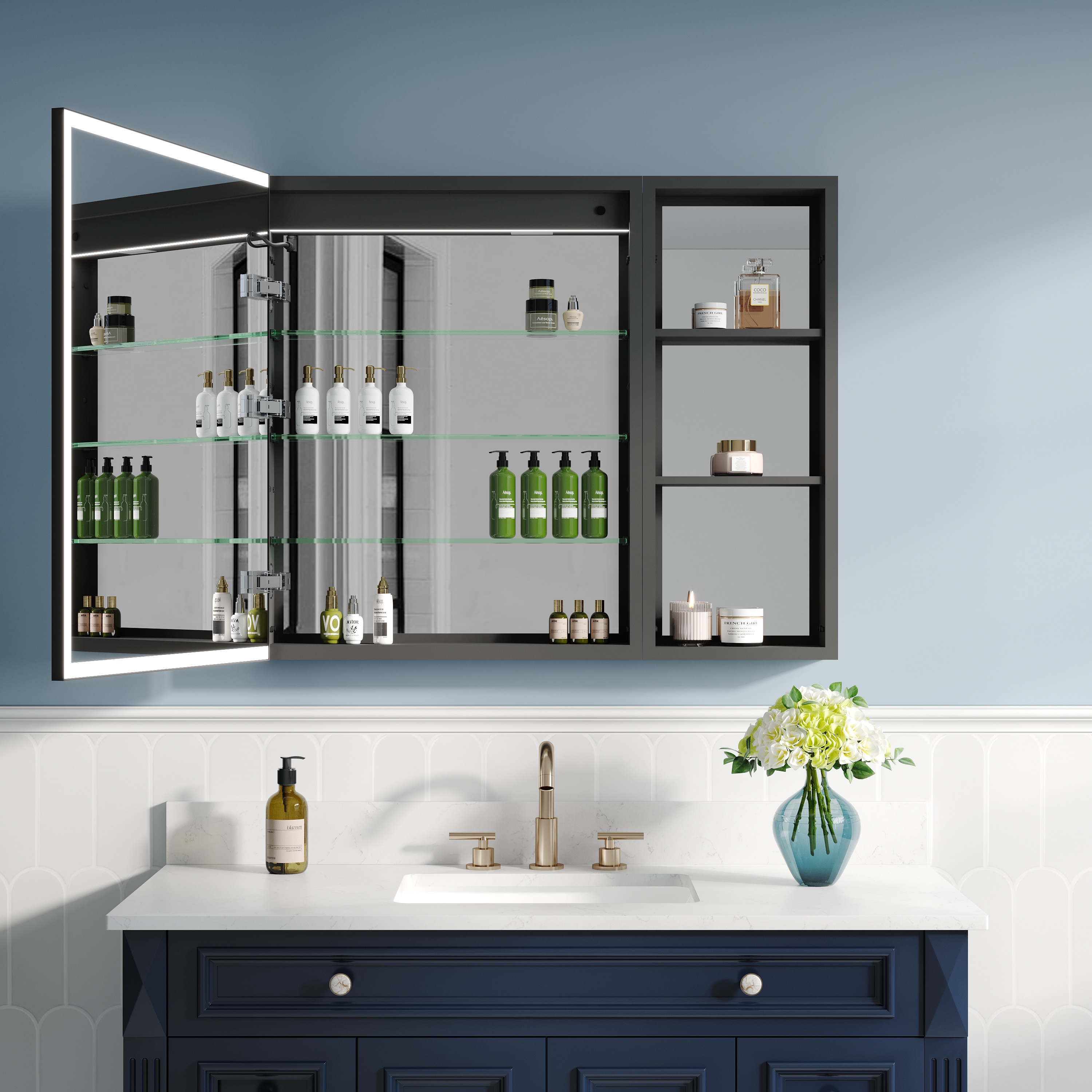 CALVON RC12-2430L-MC Bathroom-Medicine-Cabinets - View #9