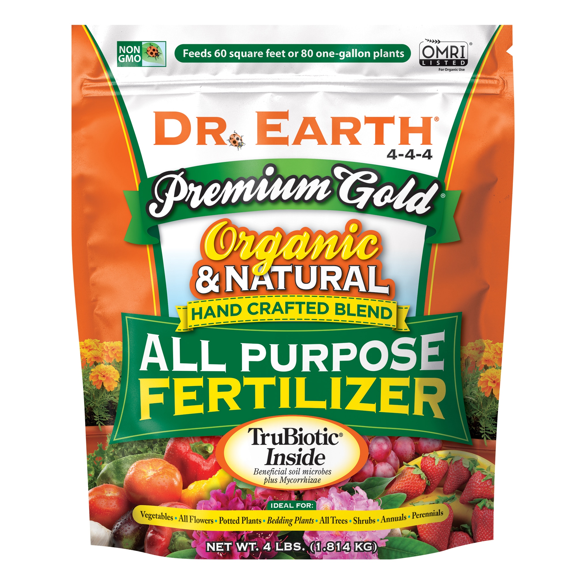 Dr. Earth 706P Premium gold 4-lb Organic Natural All-purpose Food
