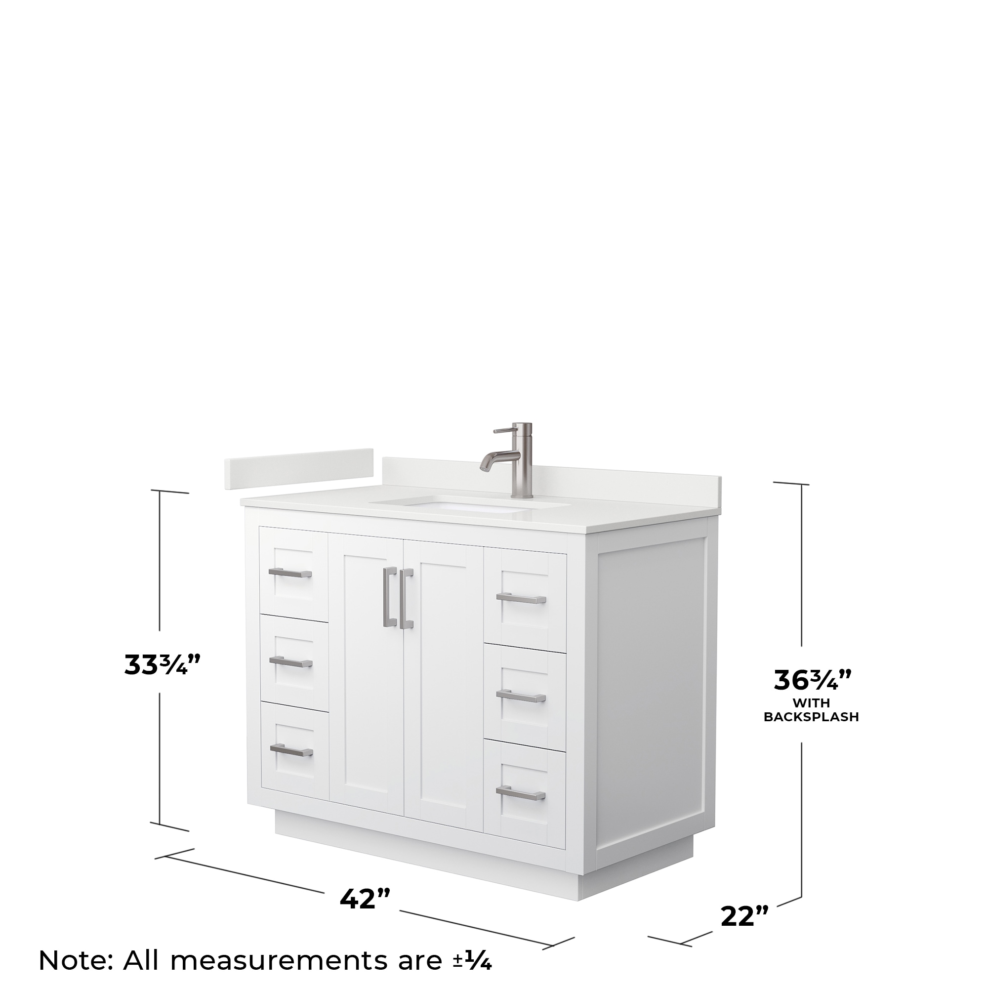 Wyndham Collection WCF292942SWHWQUNSMXX Bath-Vanity-Combo - View #5