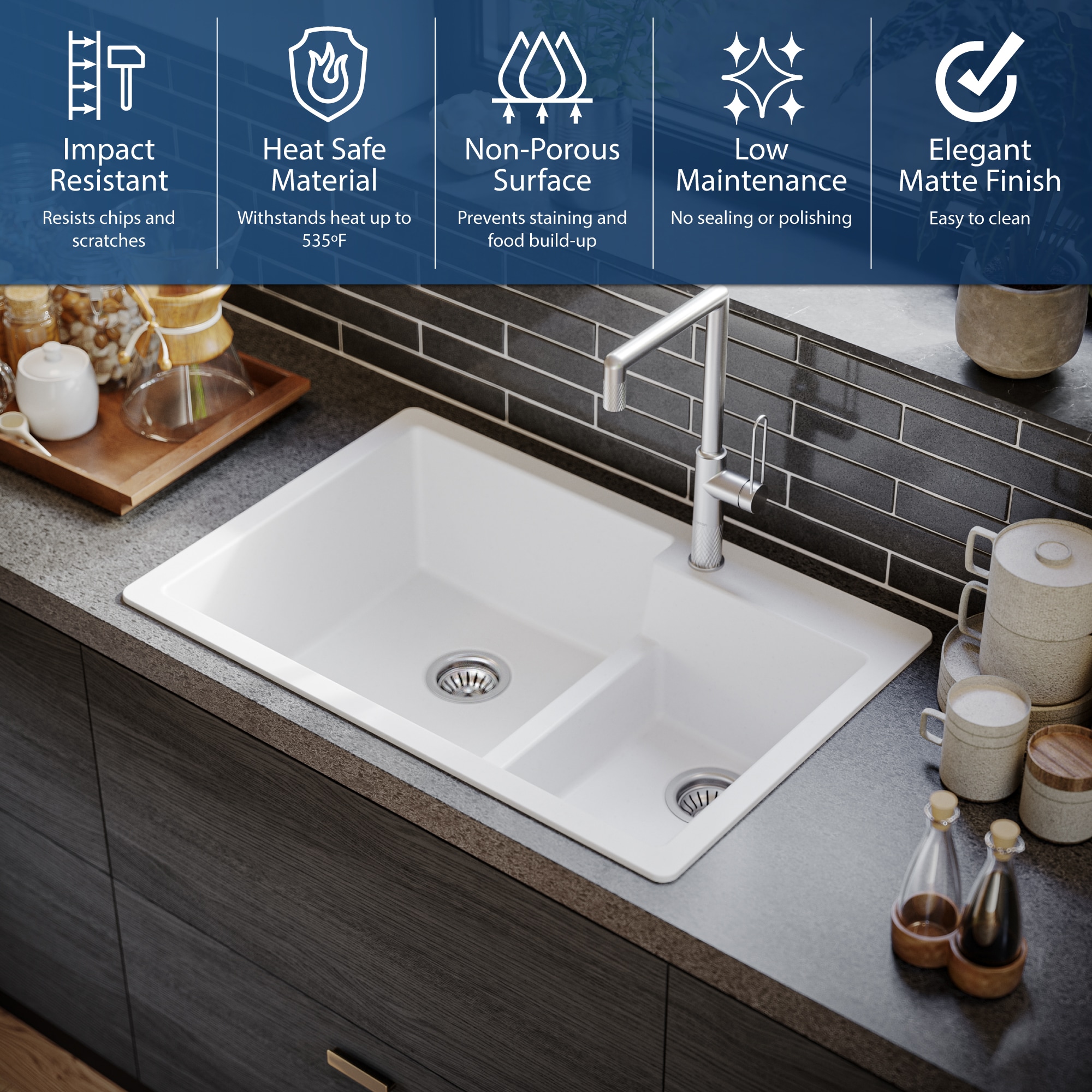 Karran QT-811-WH Kitchen-Sinks - View #6