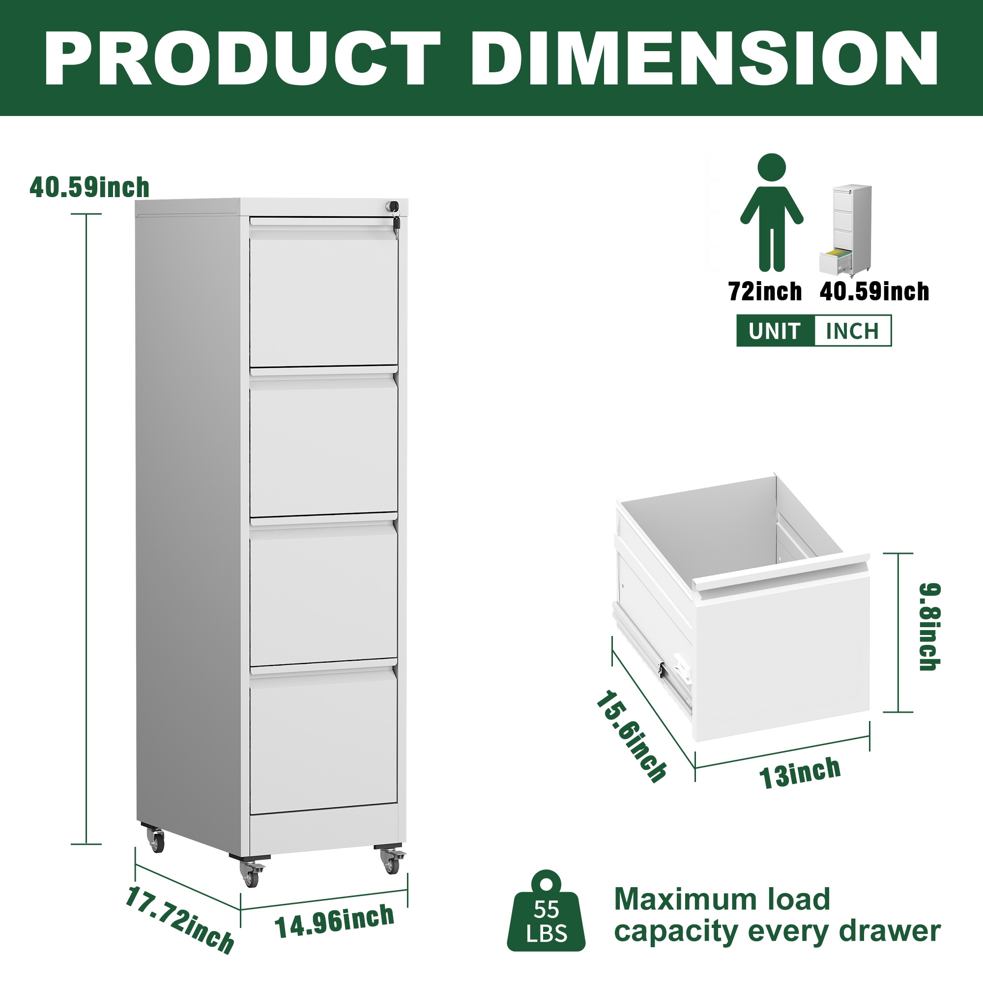 Kahomvis O4-QPMAKE-16 Storage-Cabinets - View #3