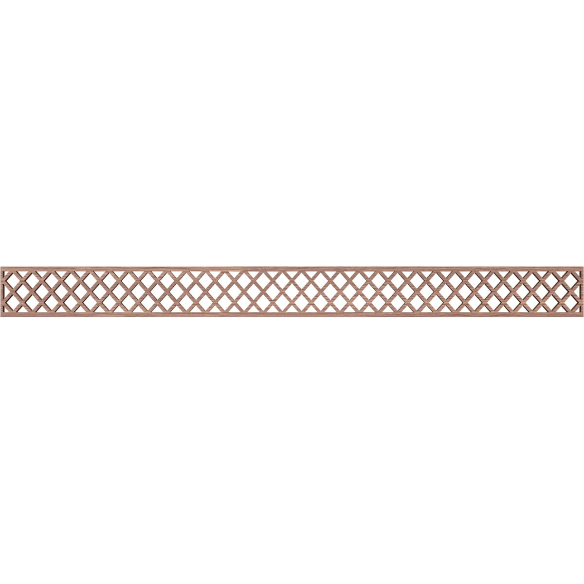 Ekena Millwork MLDB04X46MNCWA Manchester Fretwork Flat Trim 4-in x 3.87-ft Walnut Brown Unfinished 2157420 Pierced Wall Panel Moulding