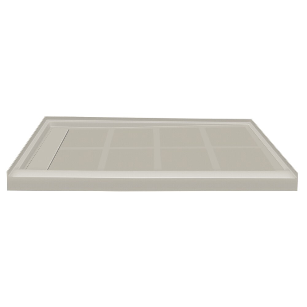 Transolid FL4836L-37 Linear 36-in W x 48-in L with Left Drain Single Threshold Rectangle Shower Base (Sandbar)