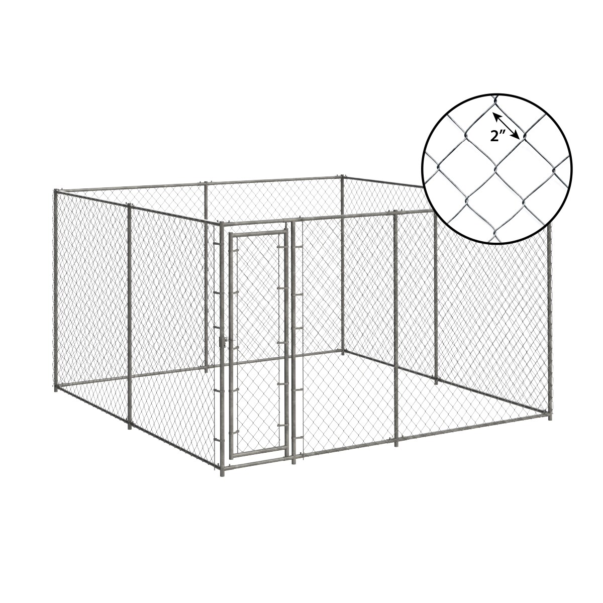 Pet Sentinel Any Pet Wire Dog Kennel Outdoor 10 ft L x 10 ft W x 6 ft H in the Crates Kennels department at Lowes