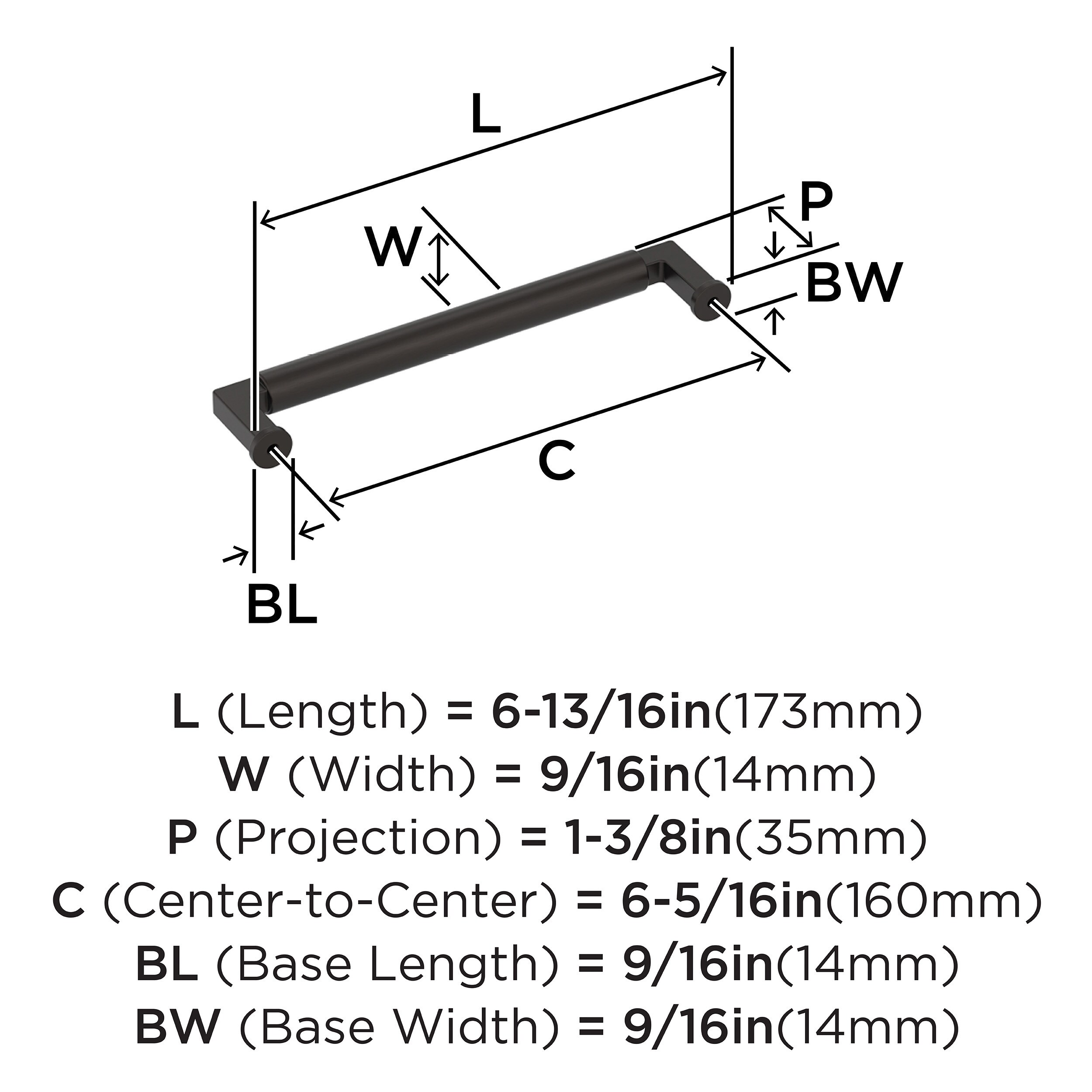 Amerock BP37485ORB Cabinet-Pulls - View #4