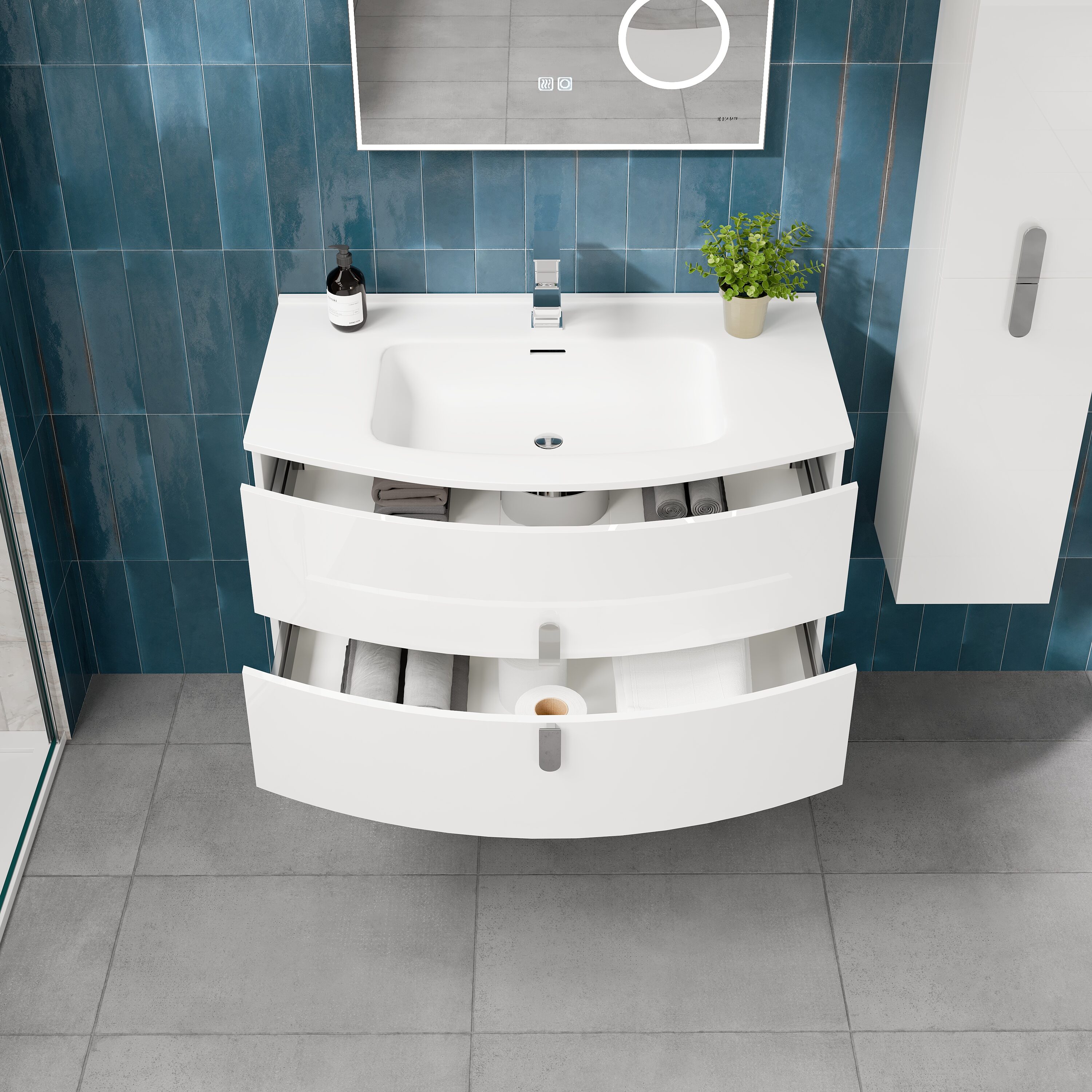 Eviva EVVN32-39WH-ROUND Bath-Vanity-Combo - View #4
