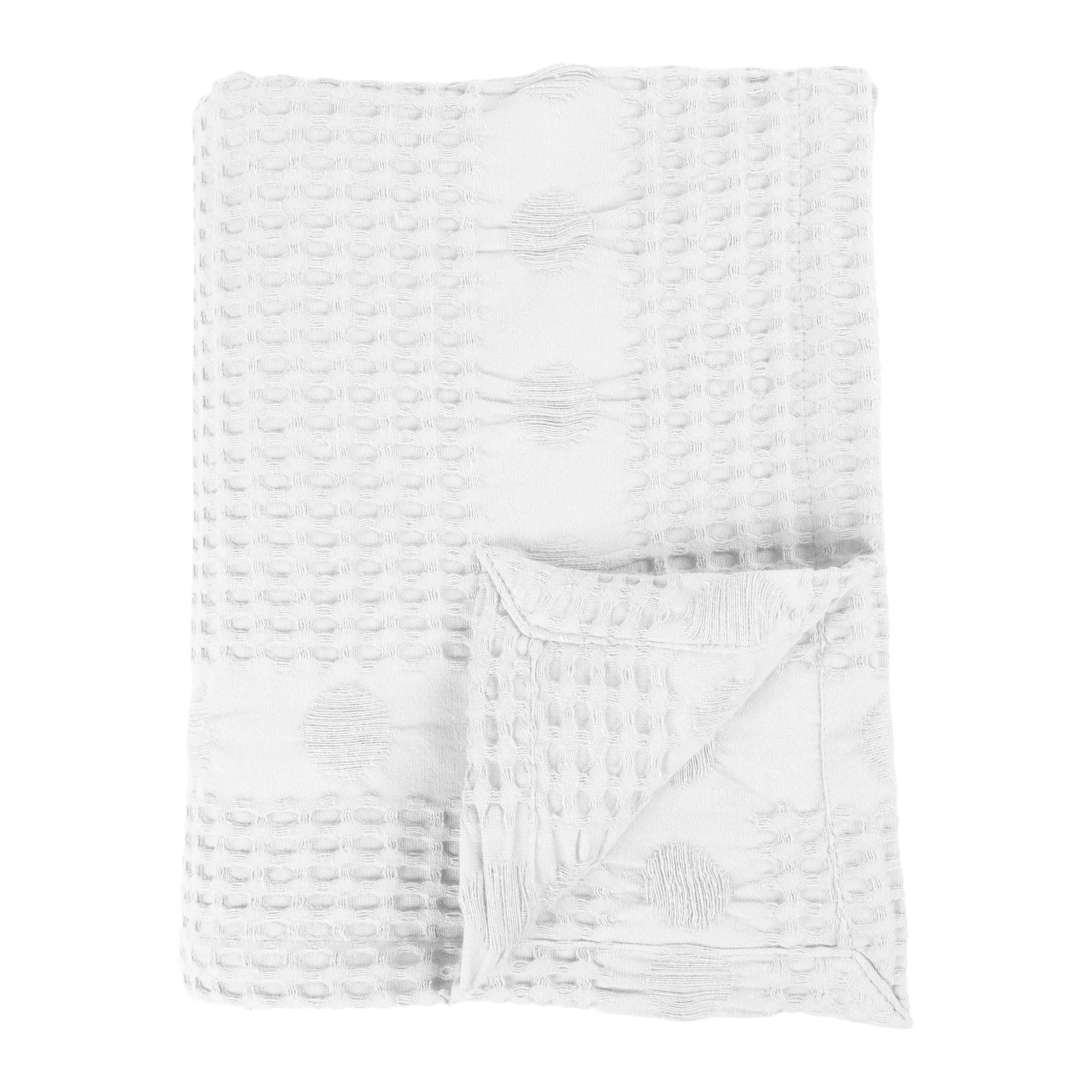 Slickblue Cotton Honeycomb Waffle Weave Blanket for Farmhouse Bedroom and Decorative Bedding Multiple Color and Size Options #D-SI-11359