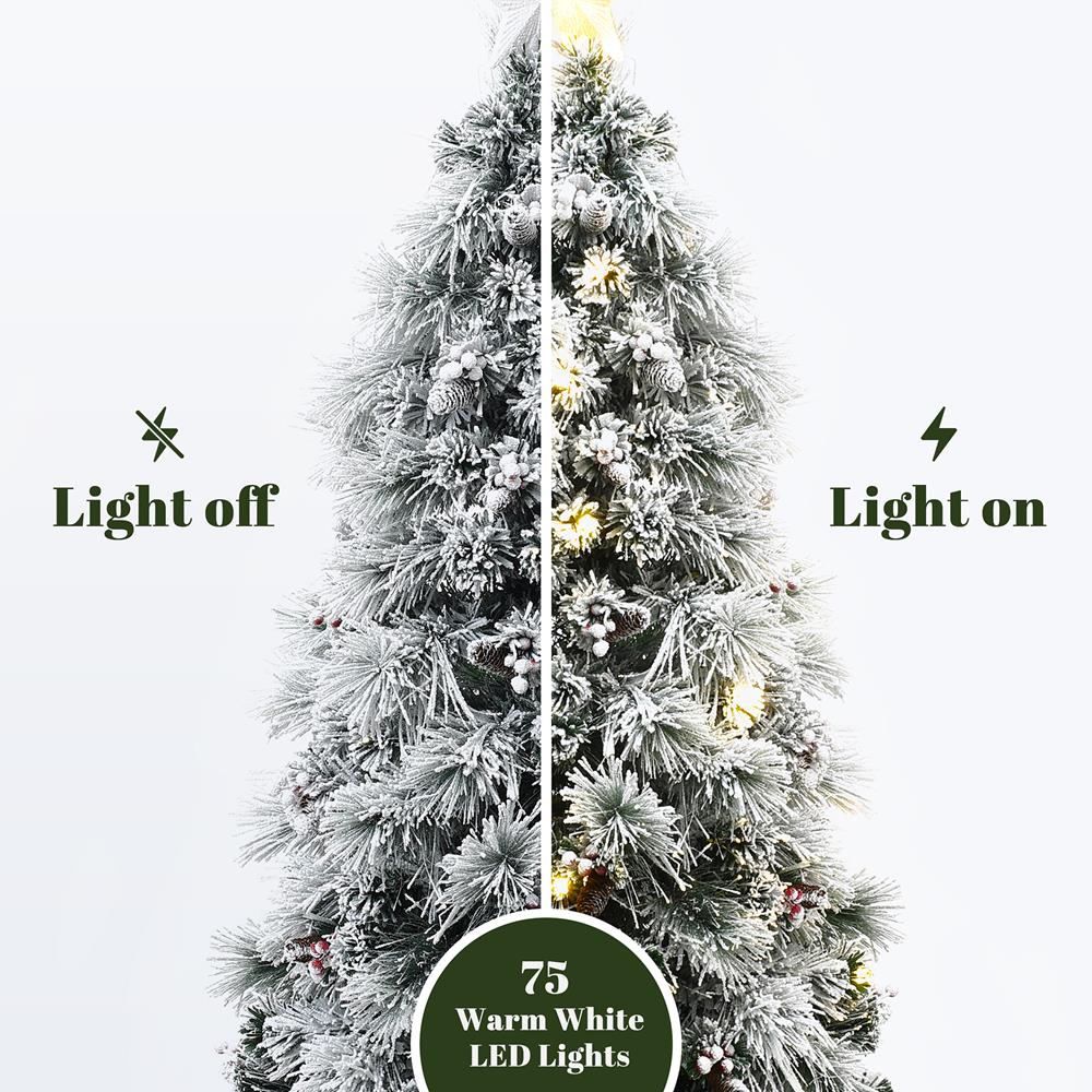LuxenHome WHAP2542-5FT Artificial-Christmas-Trees - View #3