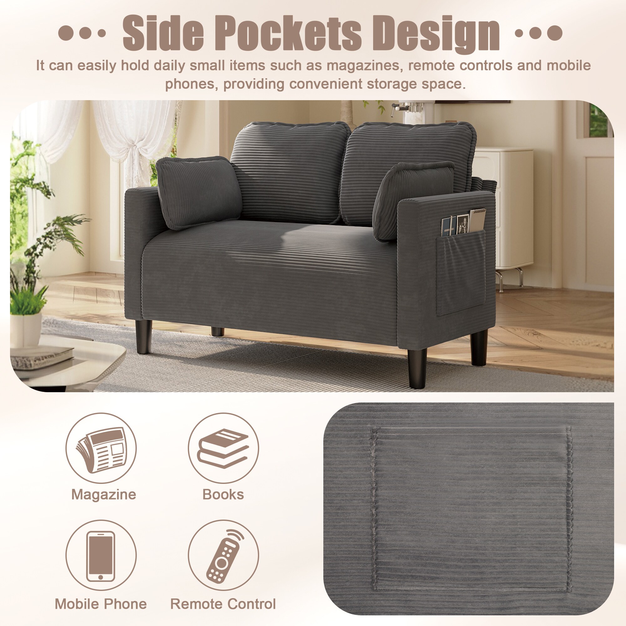 LUXEYARD DS-R-O-549 Sofas-Loveseats - View #2