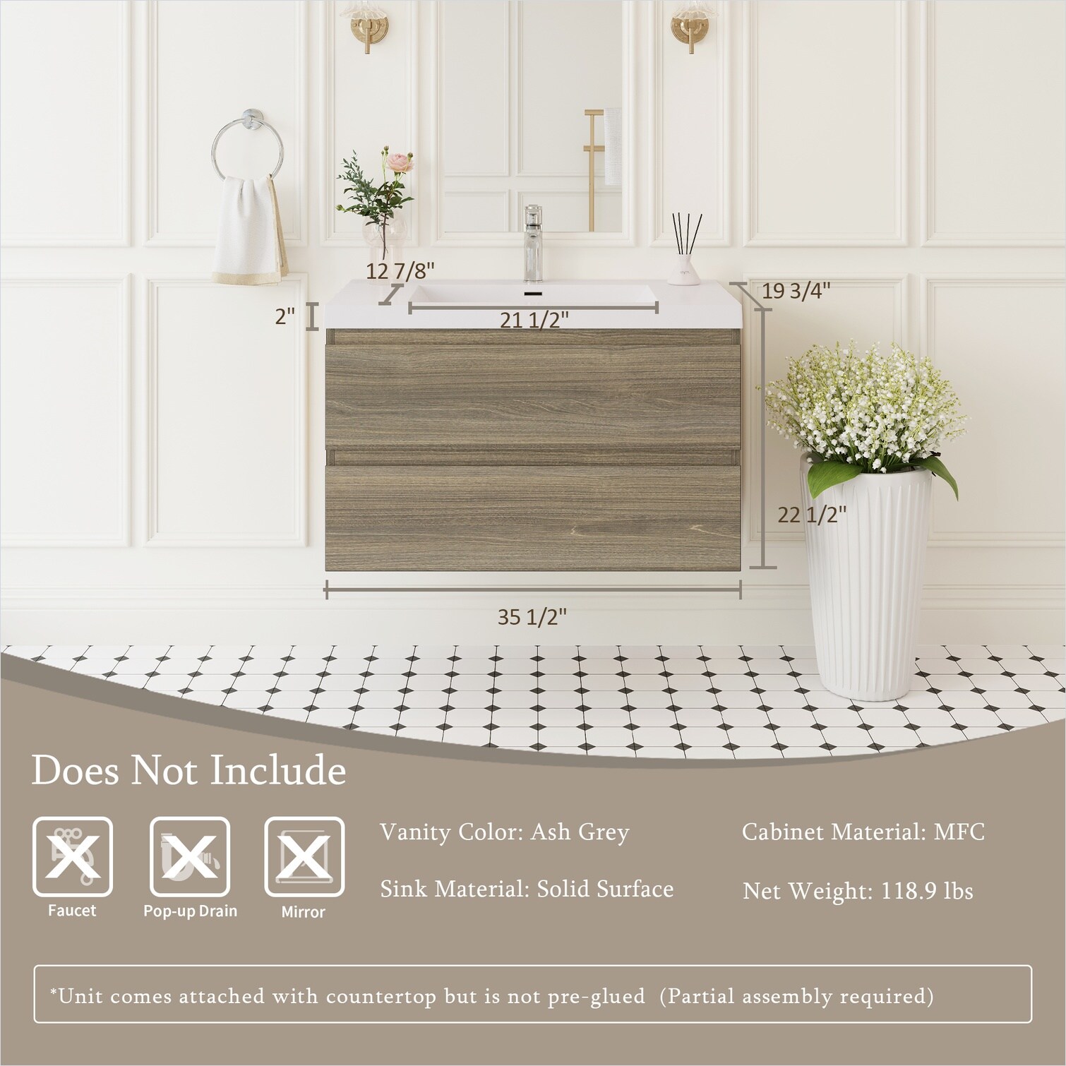 Watnature HP5774DEE0R1 Bath-Vanity-Combo - View #7
