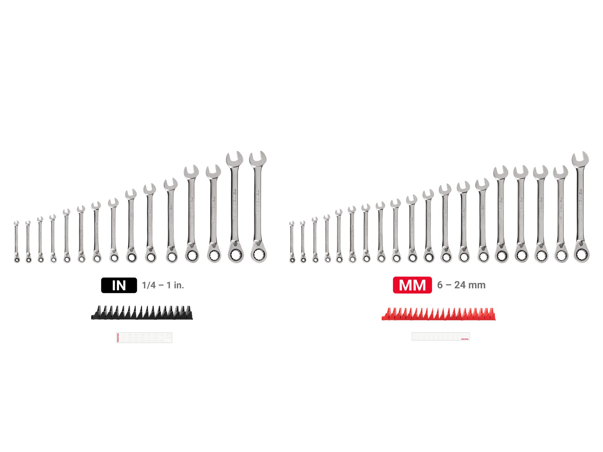 TEKTON 34-Piece Set Standard (SAE) and Metric Ratchet Wrench WRC94305 Sansujyuku sansujyuku.com