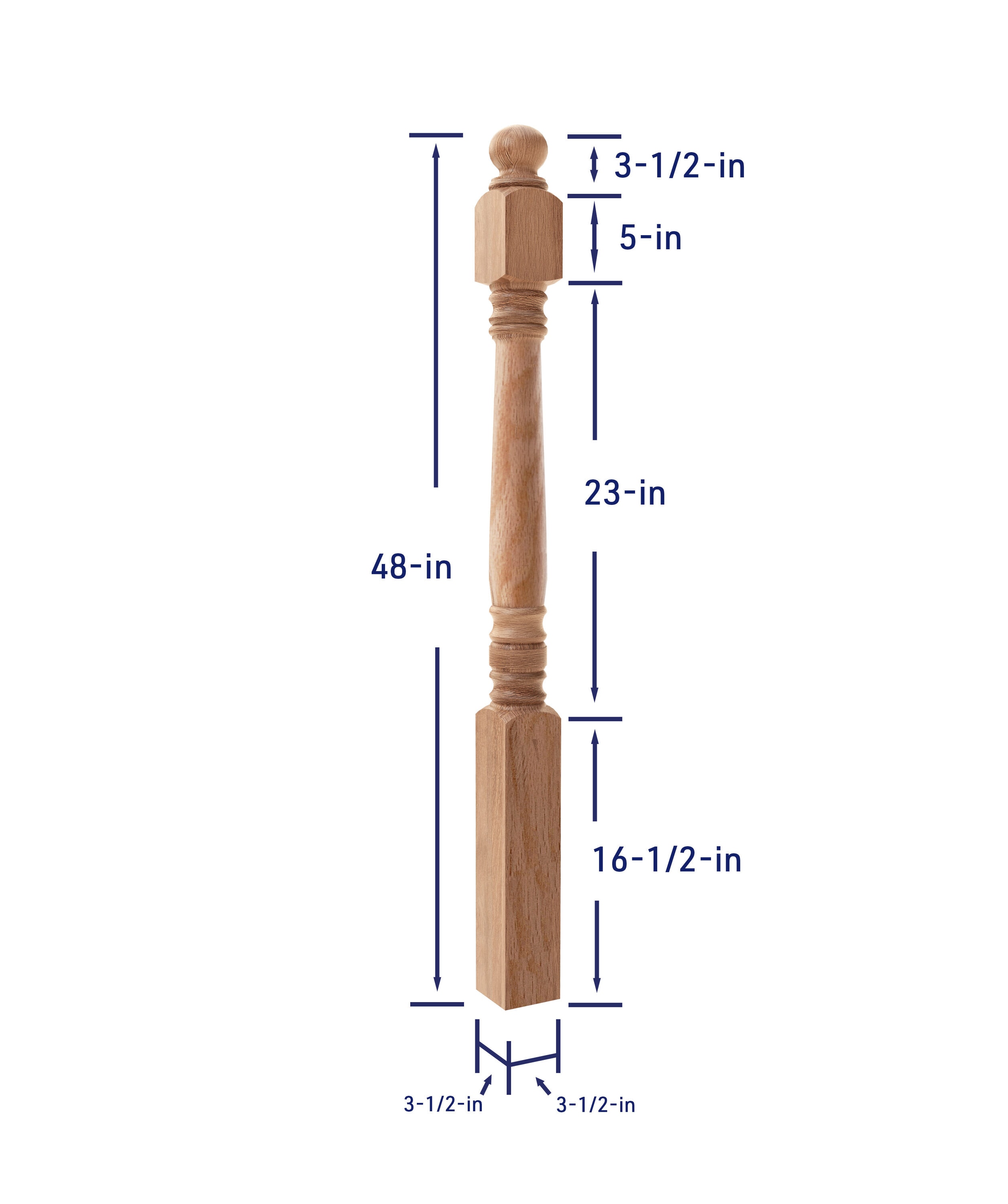 Crown Heritage 4414500 Interior-Stairpart-Newel-Posts - View #5