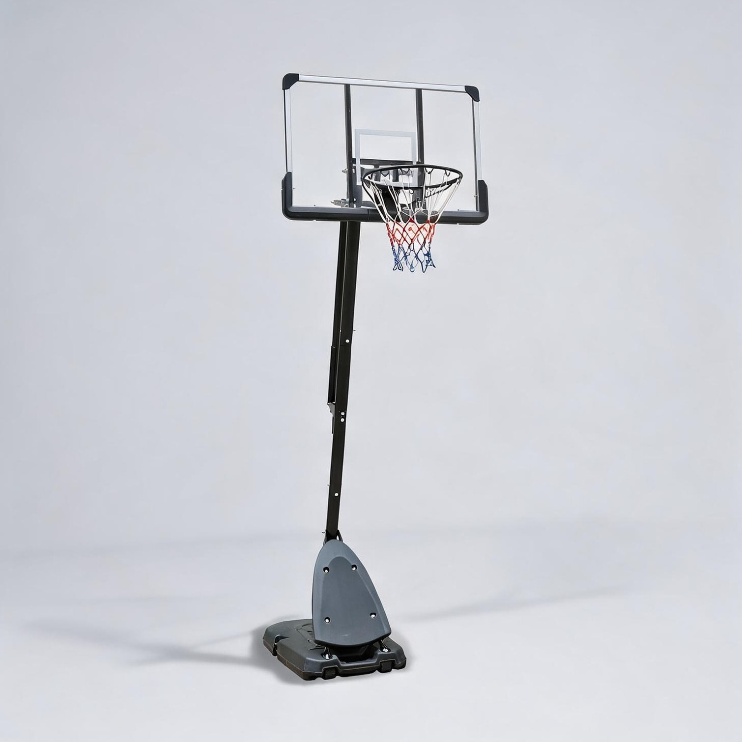 Naturefalls 10 in Basketball Hoops for Outdoor Space in Black+ Gray Iron featuring Storage
