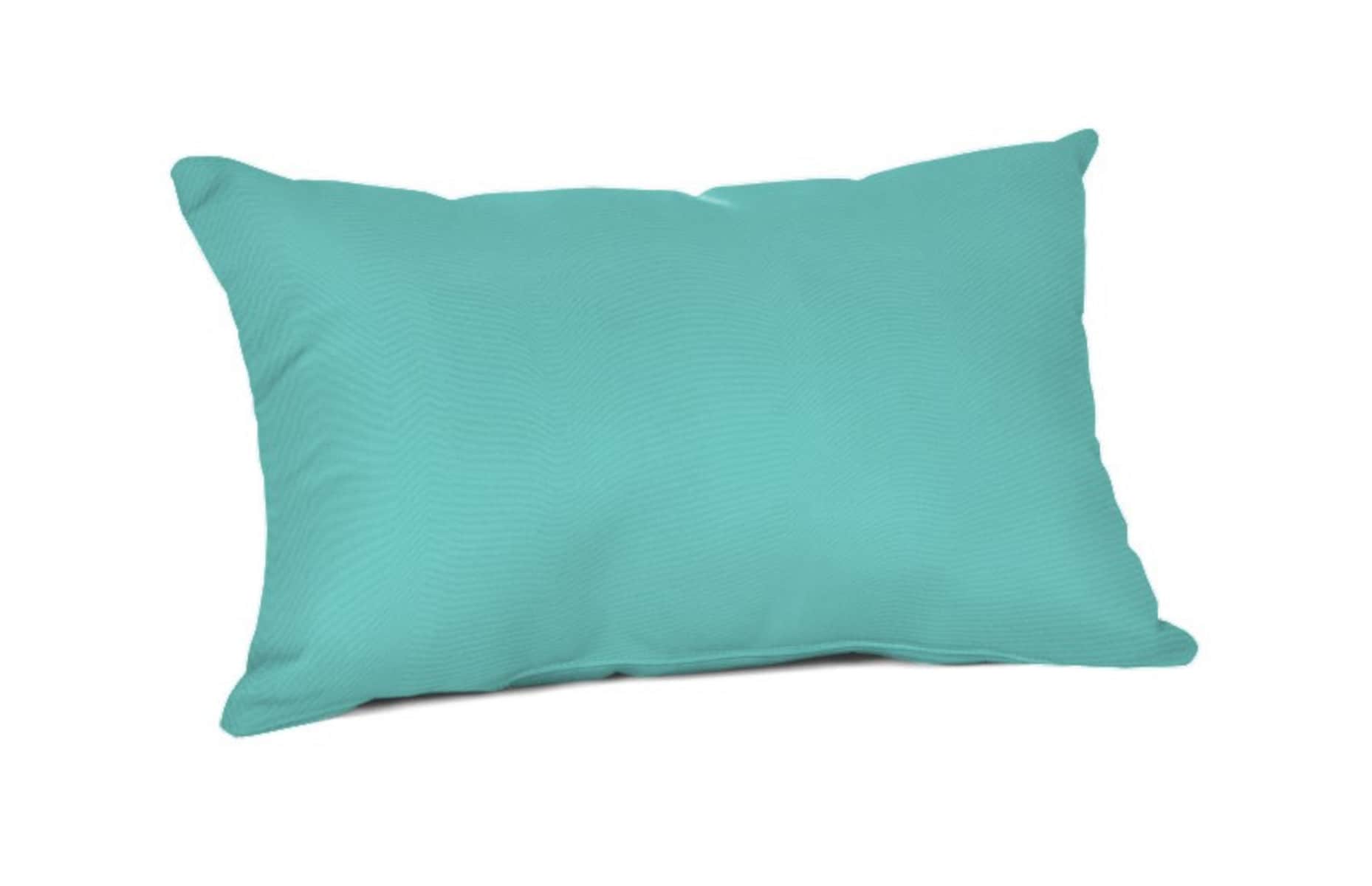 Sunbrella DS2857-3113 Pillows Solid Blue Rectangular Lumbar Pillow