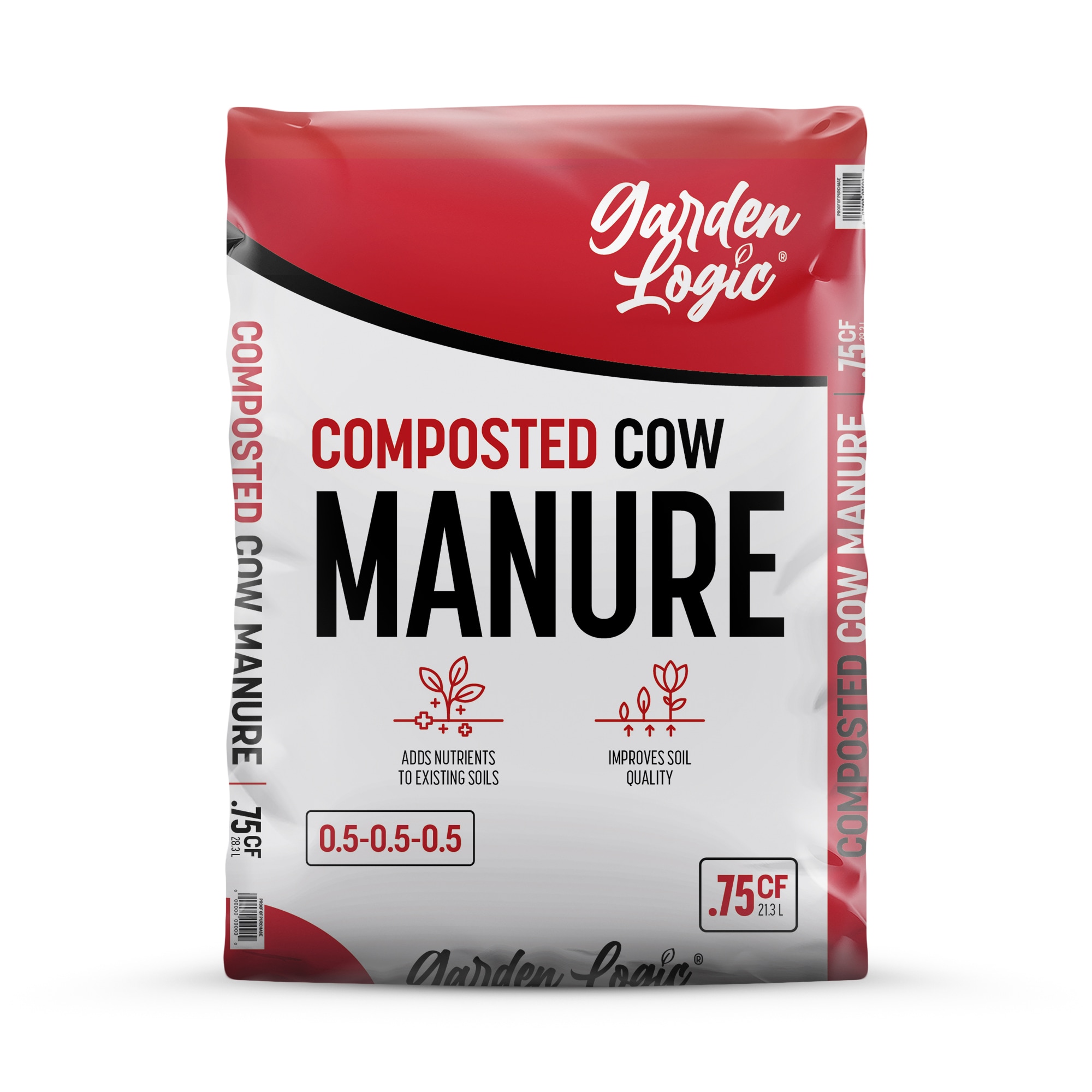 GARDEN LOGIC Compost and Manure 0.75-Cu FT Organic Compost and manure ...