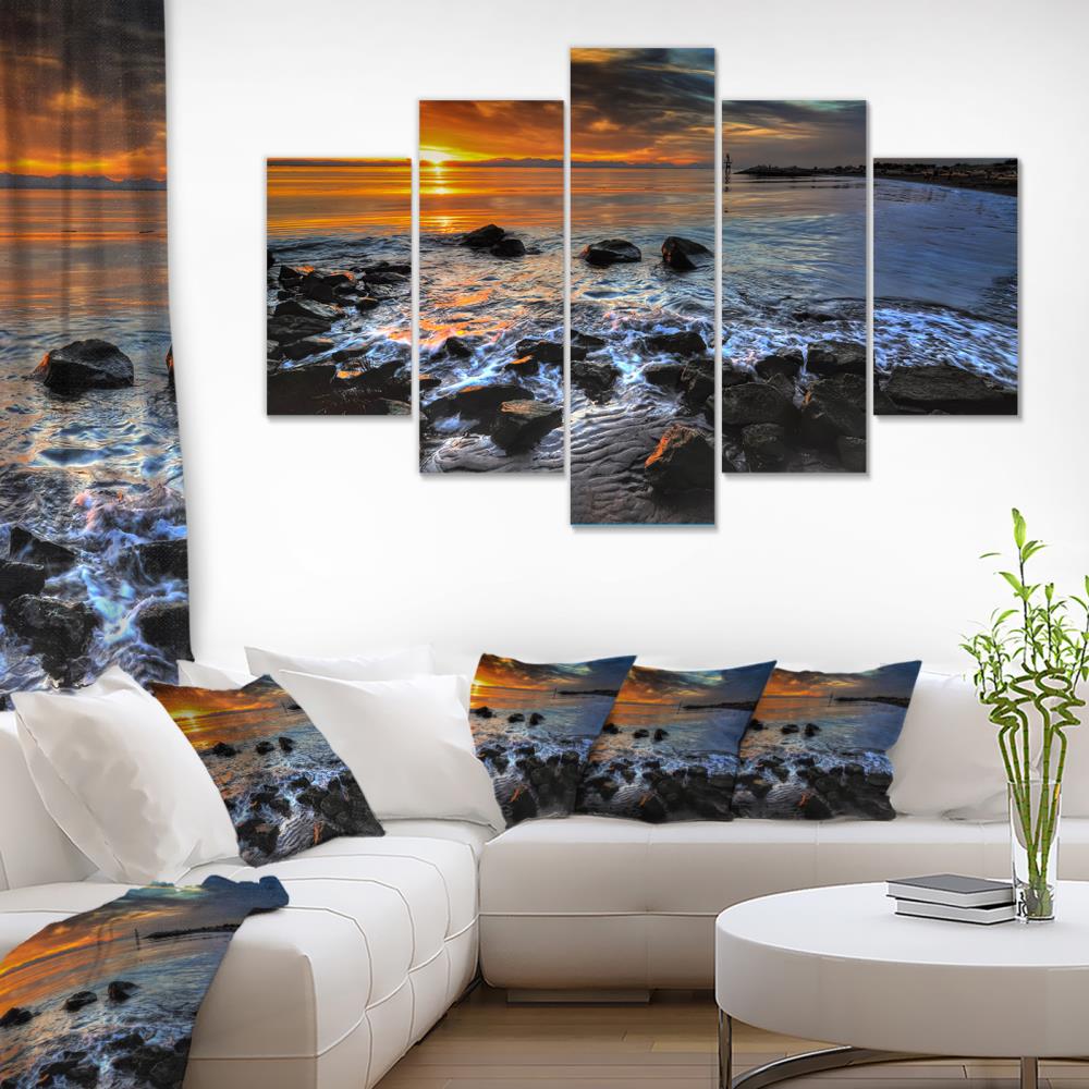 Designart 32-in H x 60-in W Coastal Print on Canvas at Lowes.com