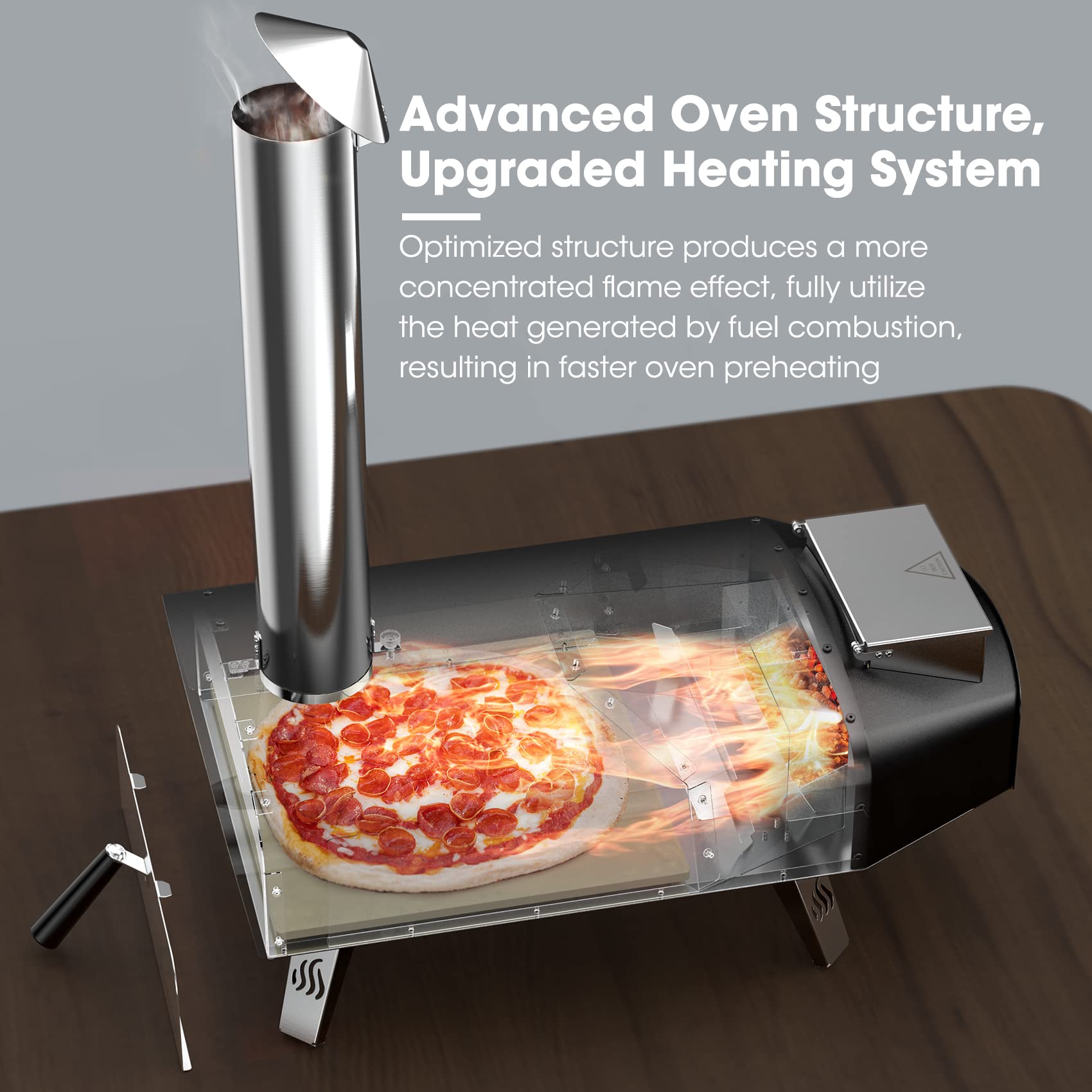 LTMATE LSF-BRK6073-BK1 Outdoor-Pizza-Ovens - View #2