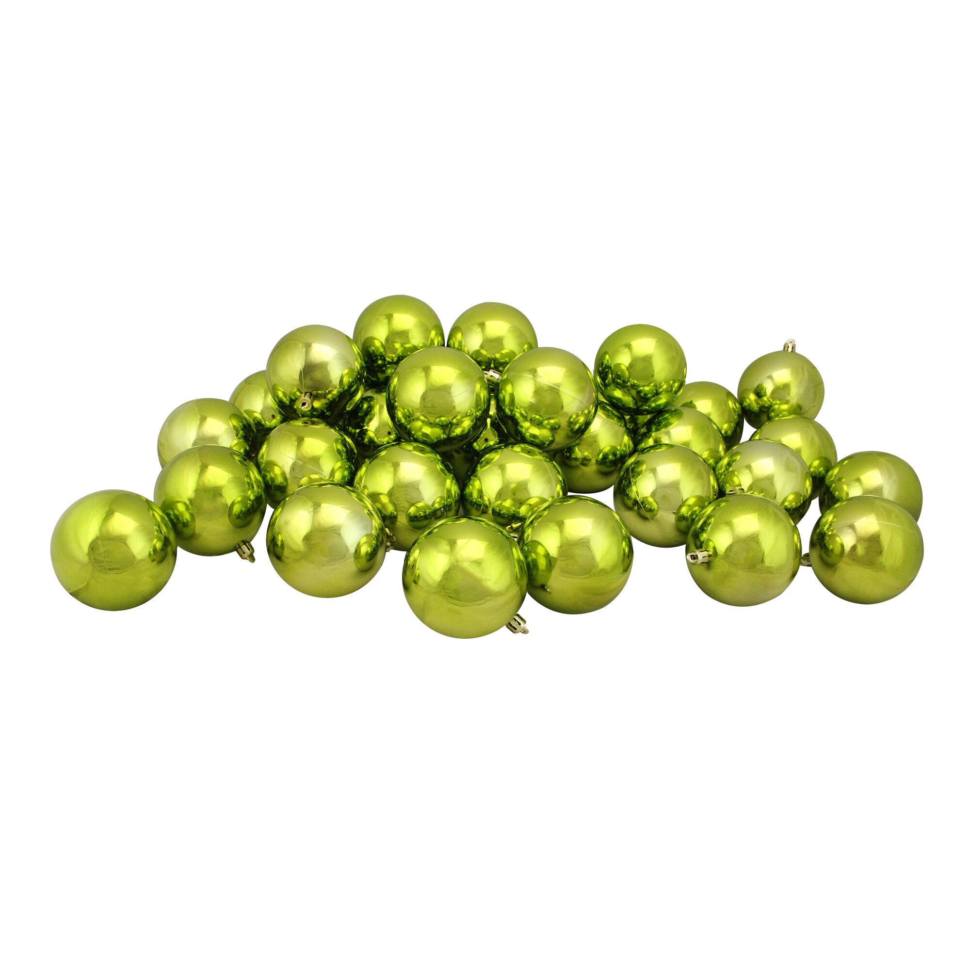 Northlight 32911623 32 -Pack Green Ball Standard Indoor Ornament set Shatterproof