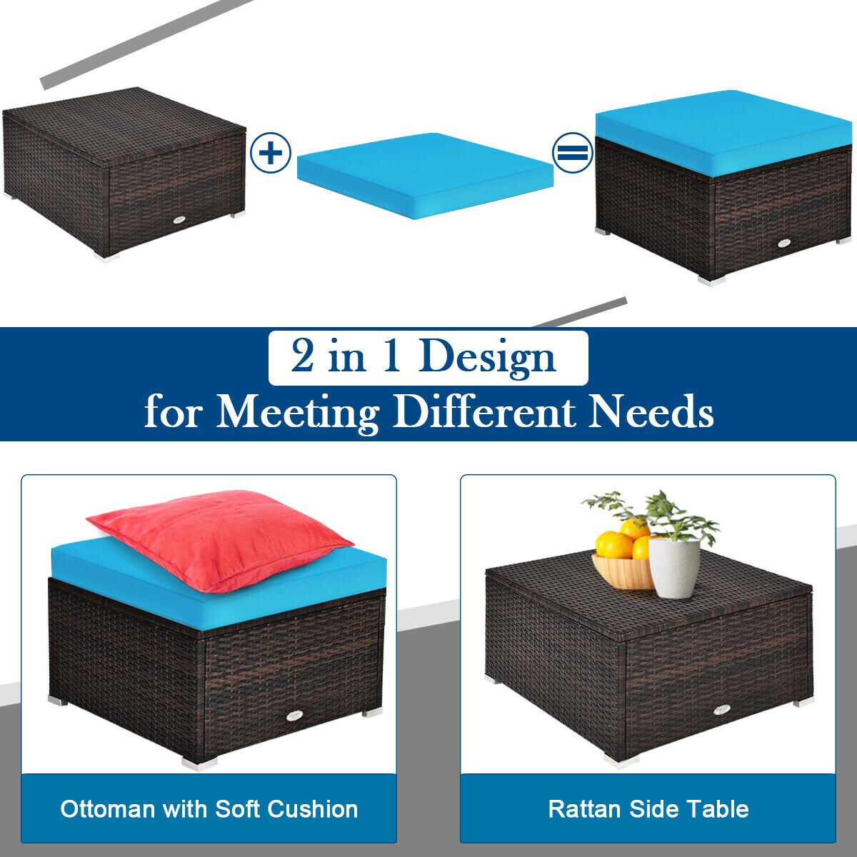 WELLFOR OUG66750TU+ Patio-Conversation-Sets - View #6