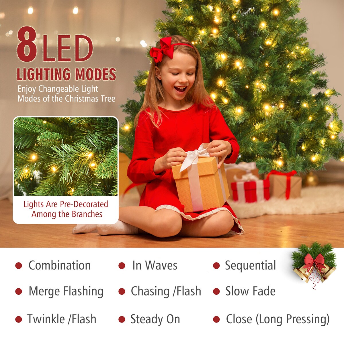 WELLFOR CM-HJY-23537US Artificial-Christmas-Trees - View #5