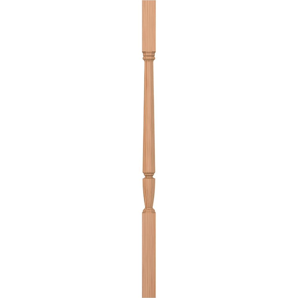 L.J. Smith Stair Systems LJP-20058-AL 38 38-in x 1.75-in Unfinished Alder Square Top Stair Baluster
