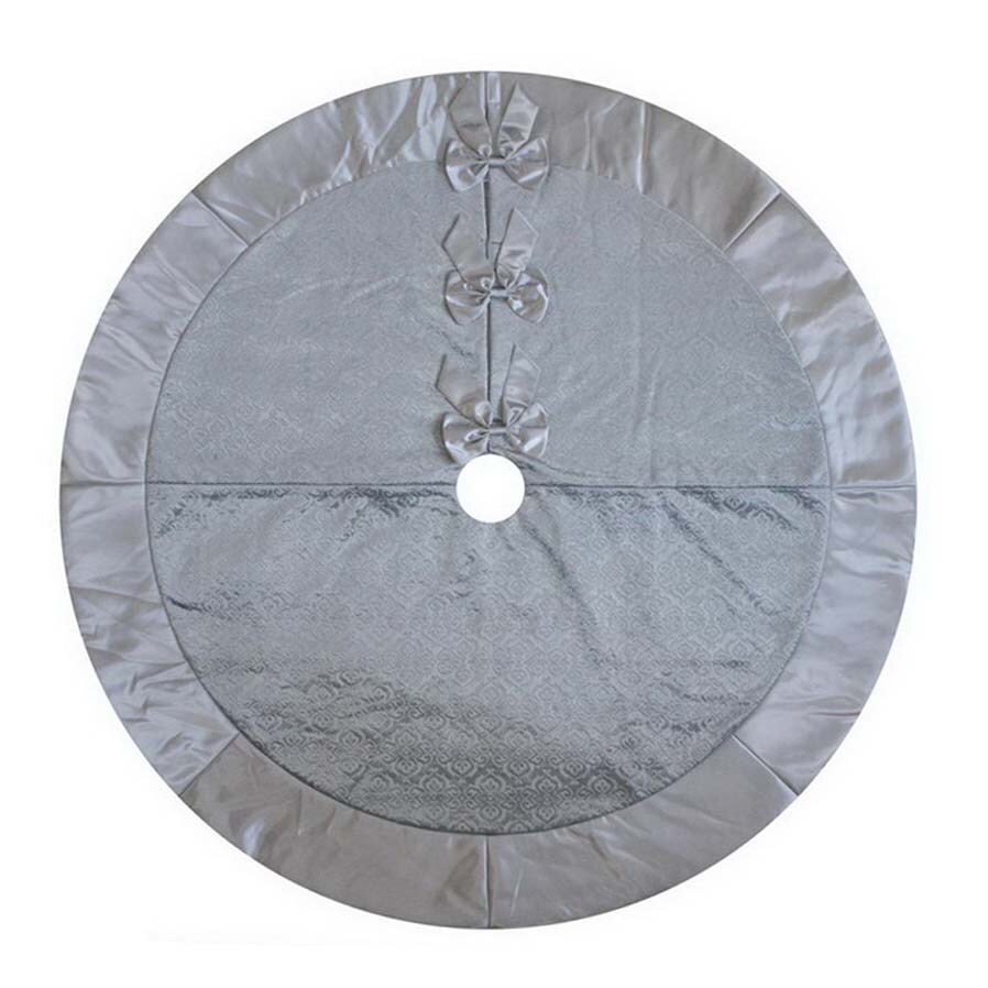 Holiday Living 56-in Silver Tree Skirt at Lowes.com