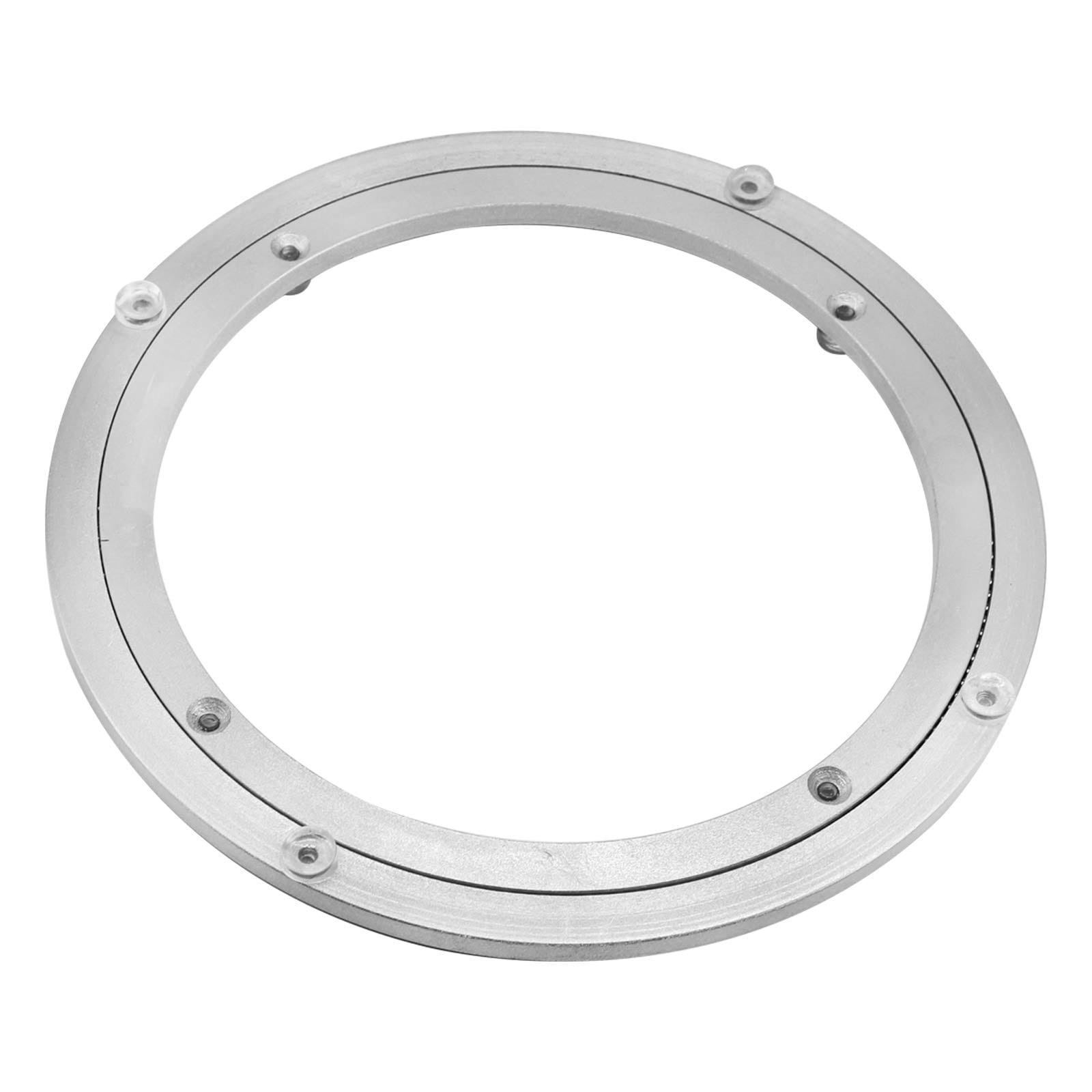 UUDULY  Aluminium Alloy Turntable Bearing Heavy Duty Swivel Lazy Susan Rotating Bearing Round Dining Table Smooth Swivel Plate Hardware 10inch