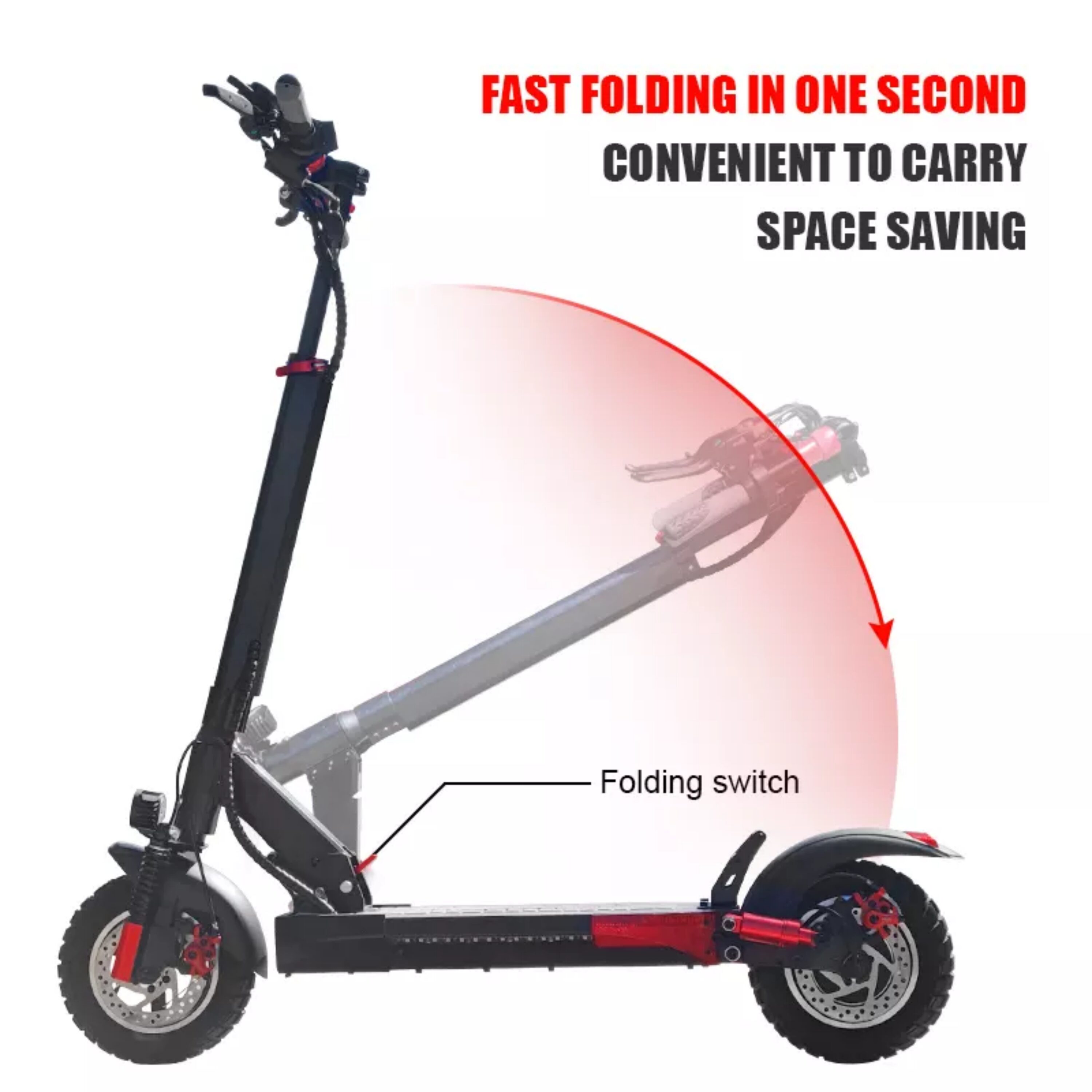 bronze kobling forstørrelse Flynama 500w 10-in Off-road Foldable Electric Scooter For Adult with Apps  Max Load 330lb in the Scooters department at Lowes.com
