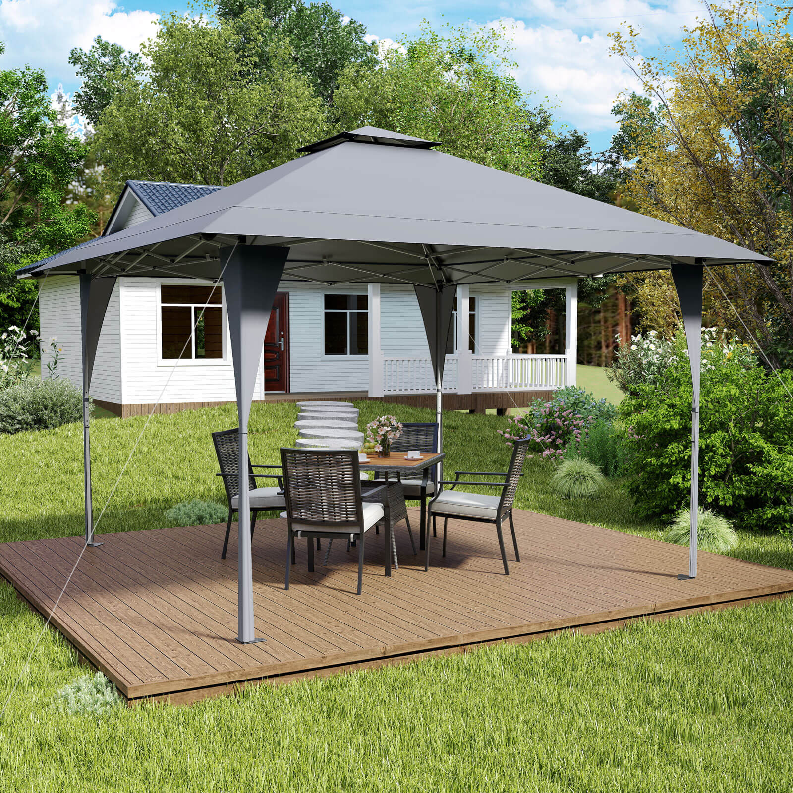 Costway HCST07880 Wood-Resin-Gazebos - View #10