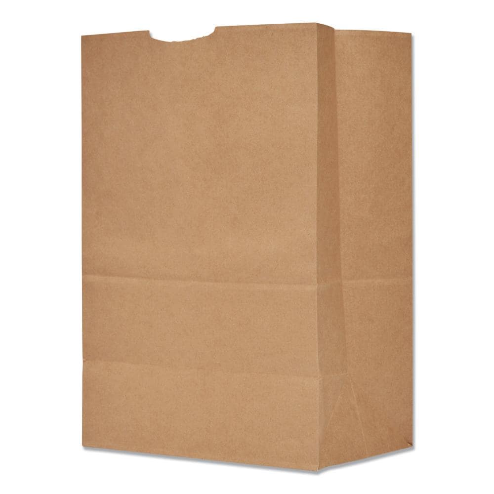 SSWBasics Brown Kraft Paper Grocery Shopping Bag - Large (16”L  x 6”D x 12 ½”H) - Case of 100-80# (120 GSM) Paper Weight - 100% Recyclable  Gift Bags - Features a