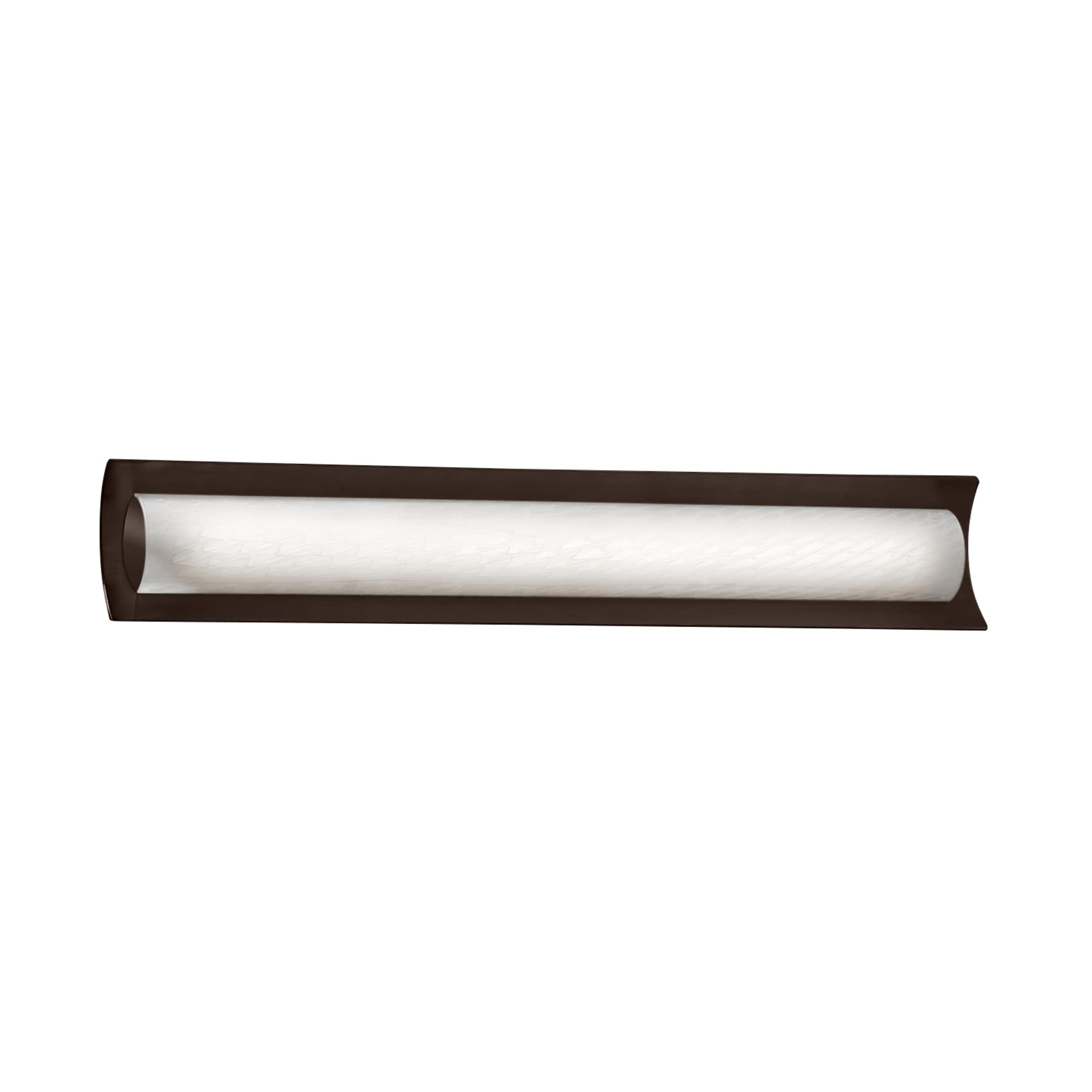 Justice Design Group FSN-8635-WEVE-DBRZ Fusion 30-in 1-Light Dark Bronze LED Glam Vanity Light