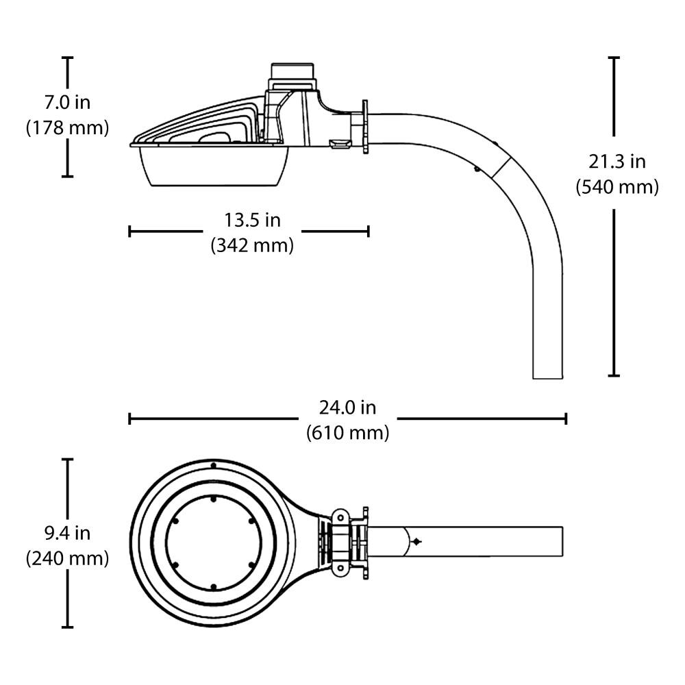 Nicor Lighting ODL2050MV507GRP Area-Lights - View #10