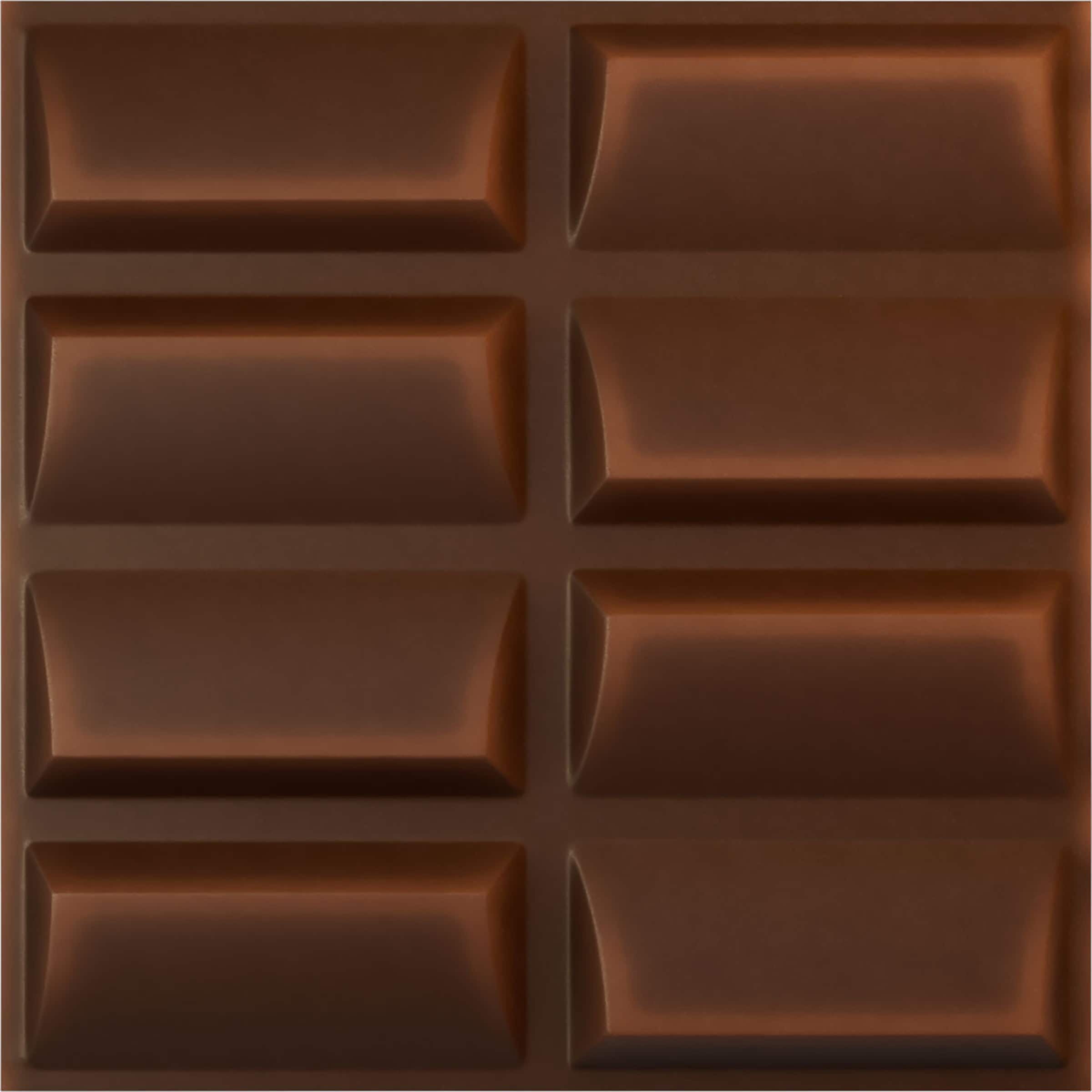 Ekena Millwork WP20X20RBDRU 19-5/8-in x 19-5/8-in Embossed Paintable/Stainable Red PVC Wall Panel (